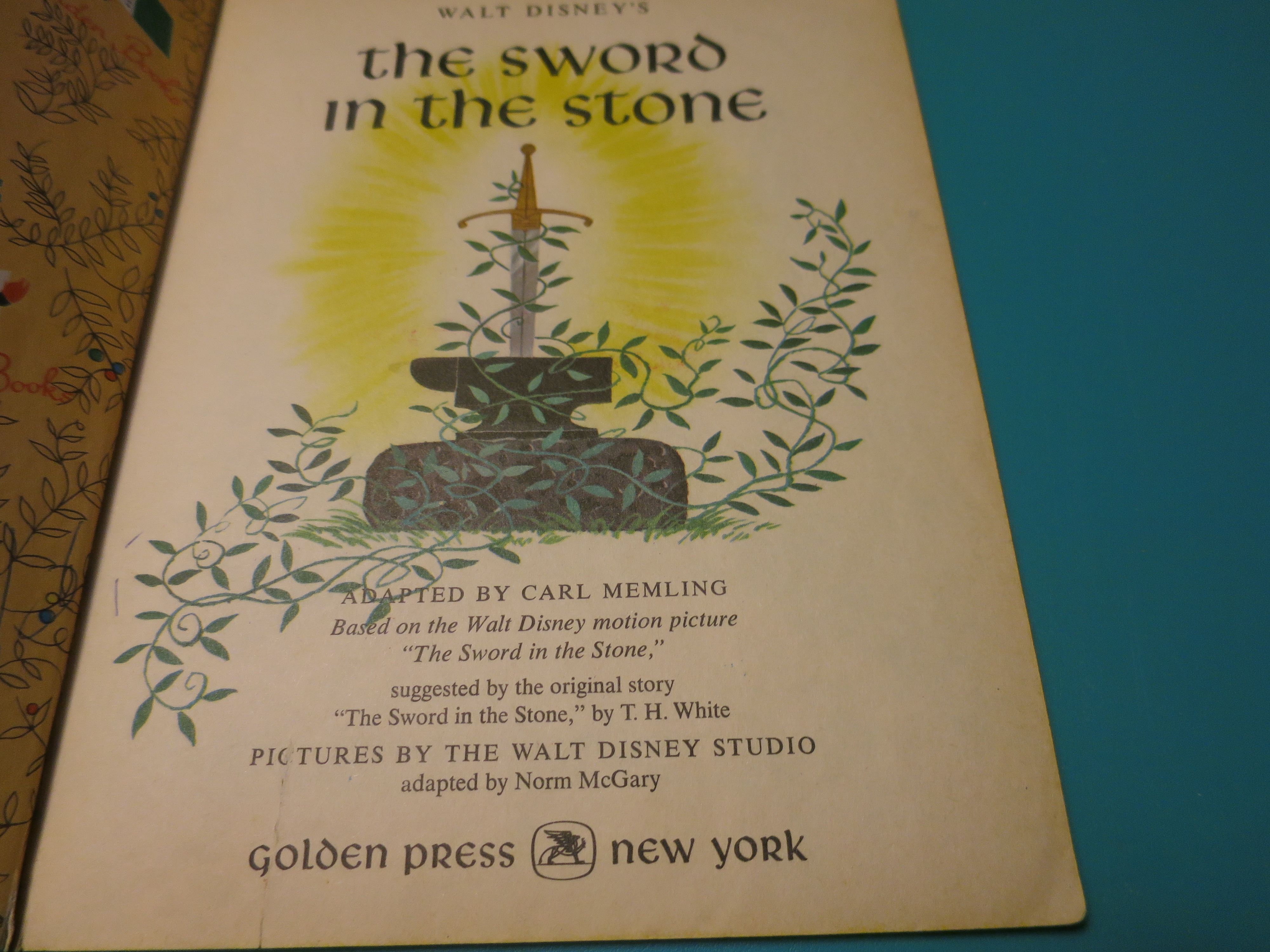 Sword And The Stone a Little Golden Book 1963