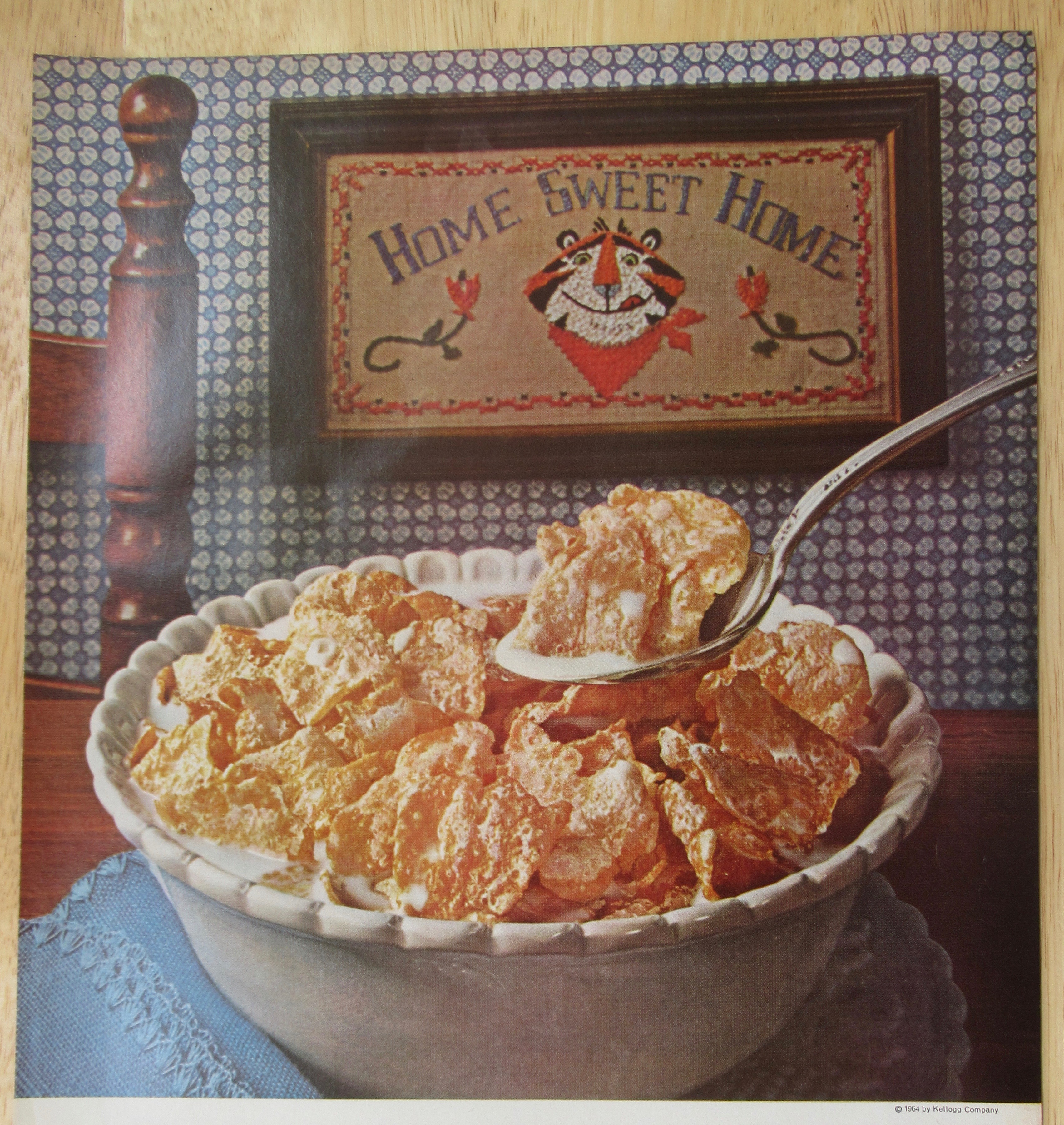 1964 Kellogg's Frosted Flakes Cereal w/ Home Sweet Home