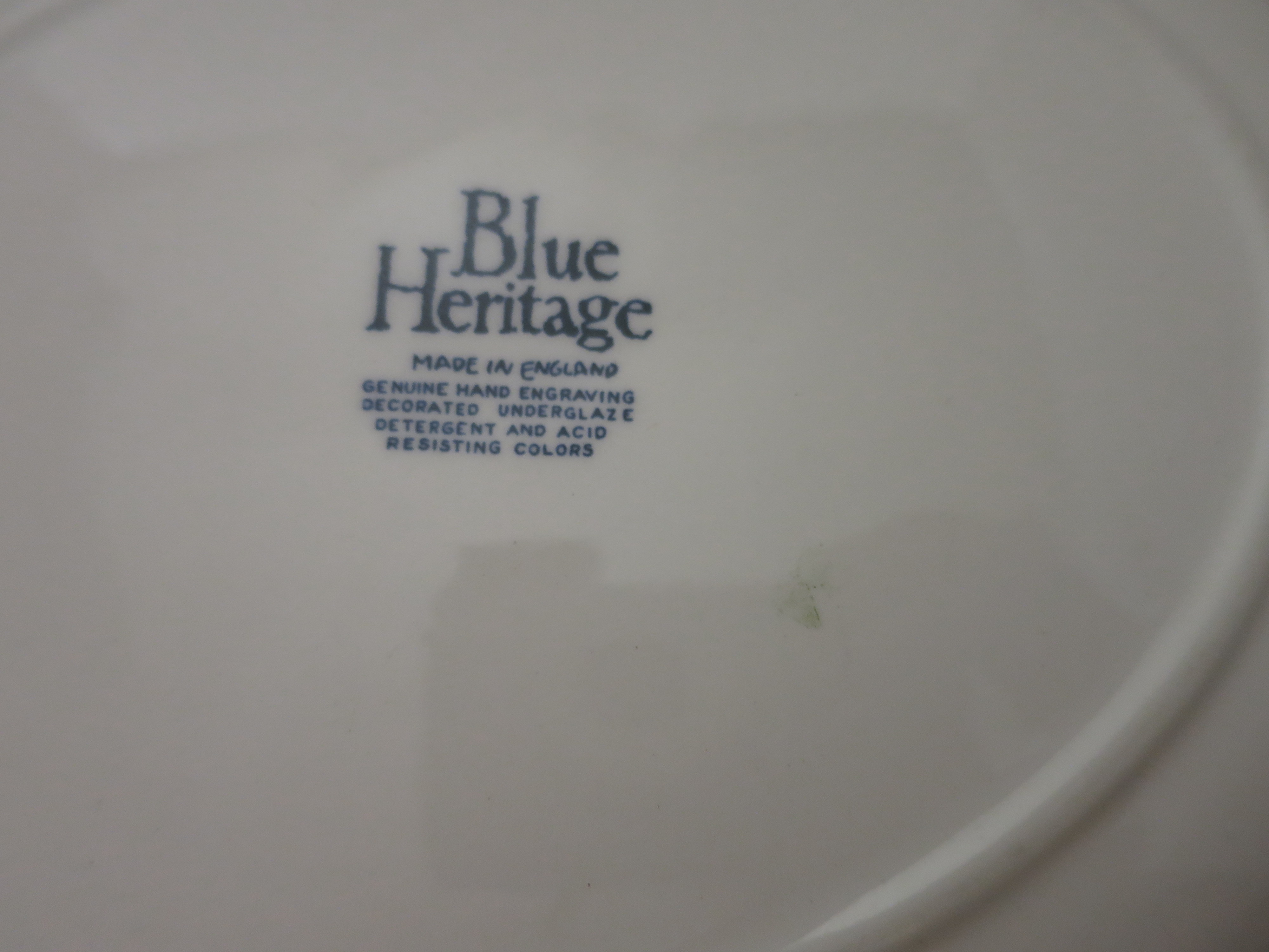 Blue Heritage Platter 12 1/4 inch Blue Onion Made in England
