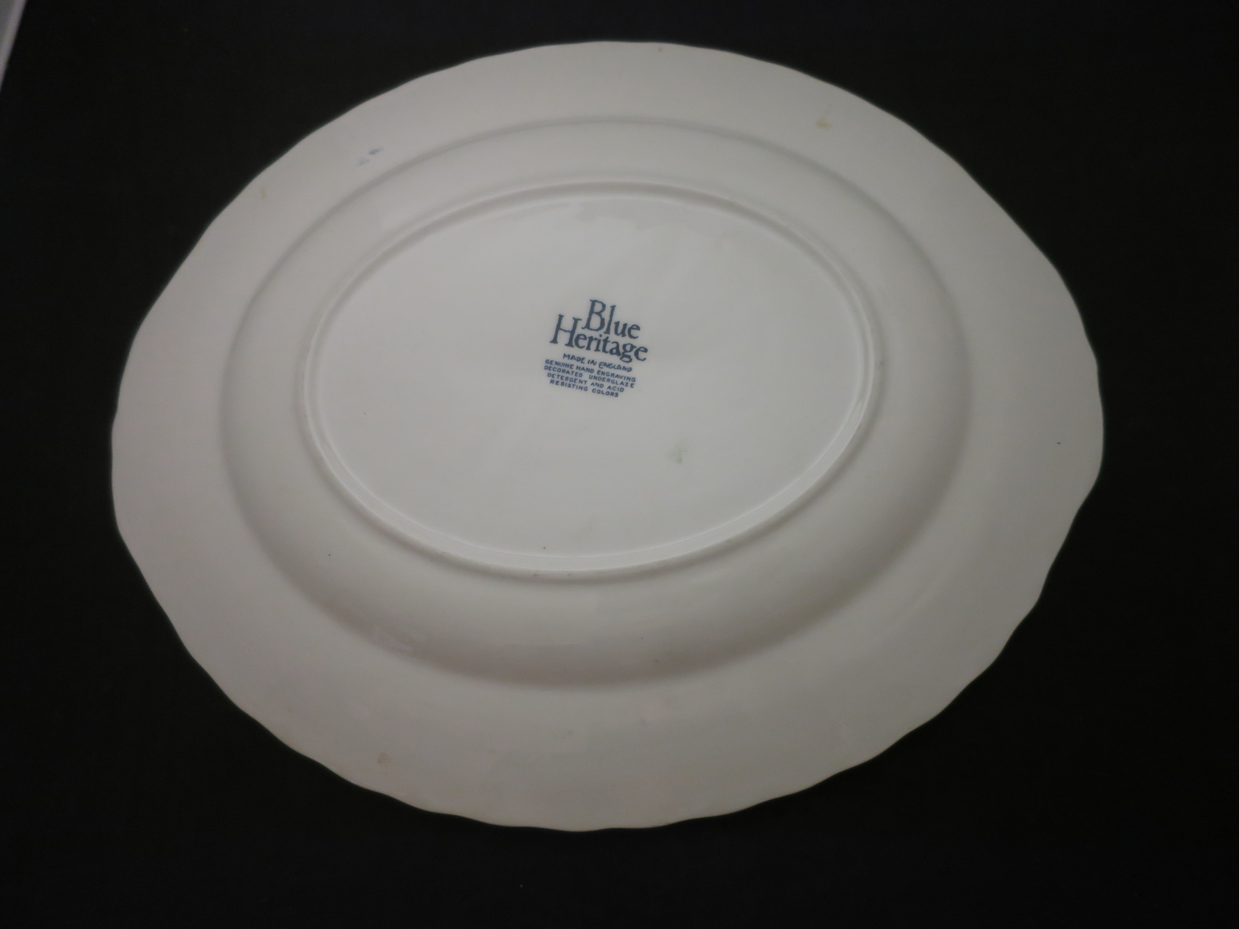 Blue Heritage Platter 12 1/4 inch Blue Onion Made in England