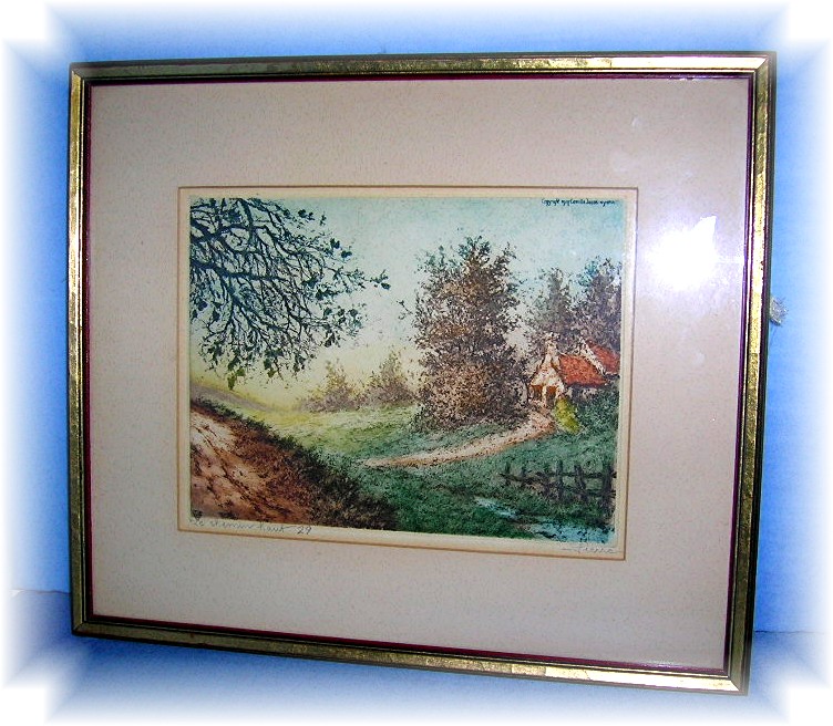 Cross Stitch Picture  Colonial Williamsberg 1938