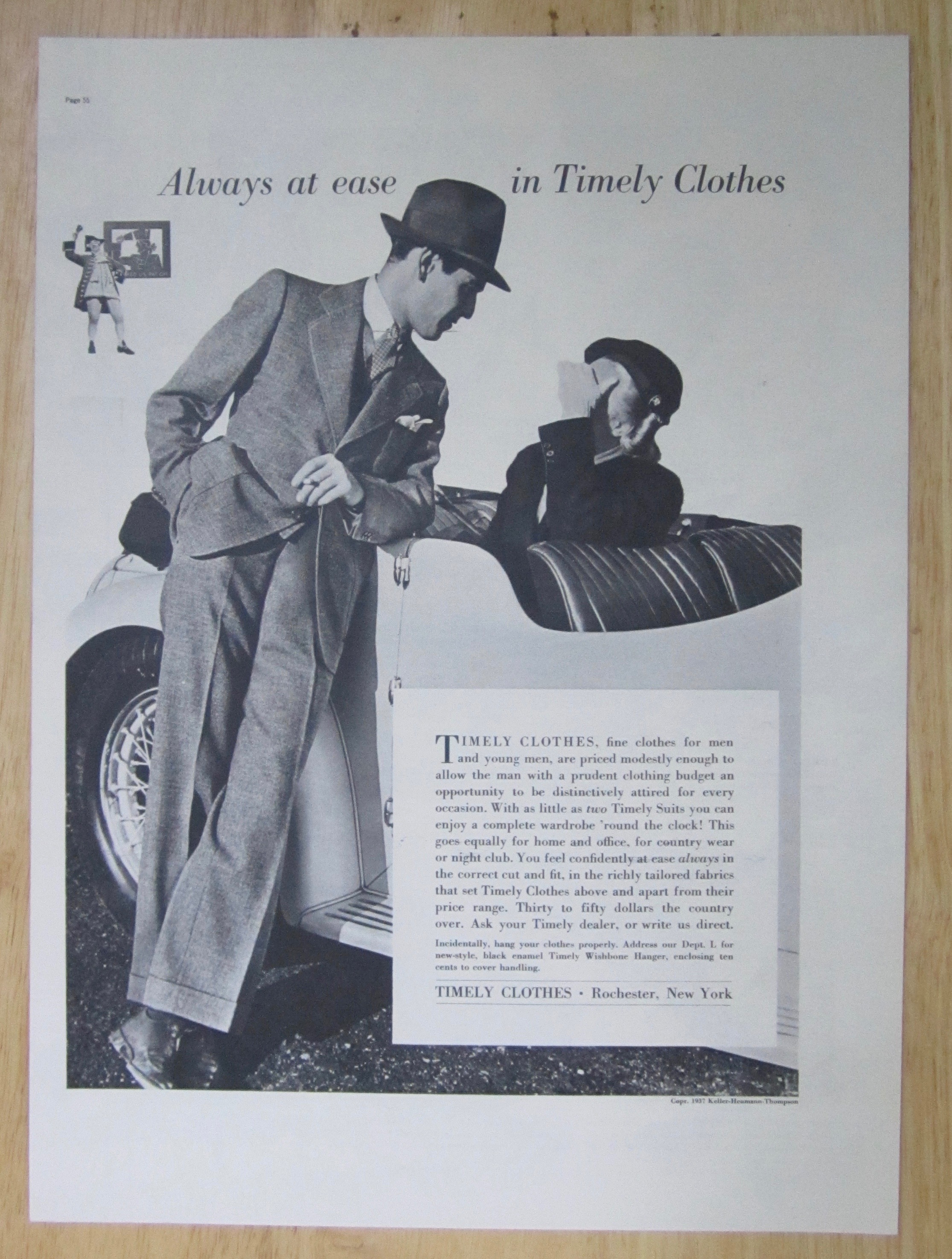 1937 Timely Clothes with a Man Talking To A Woman