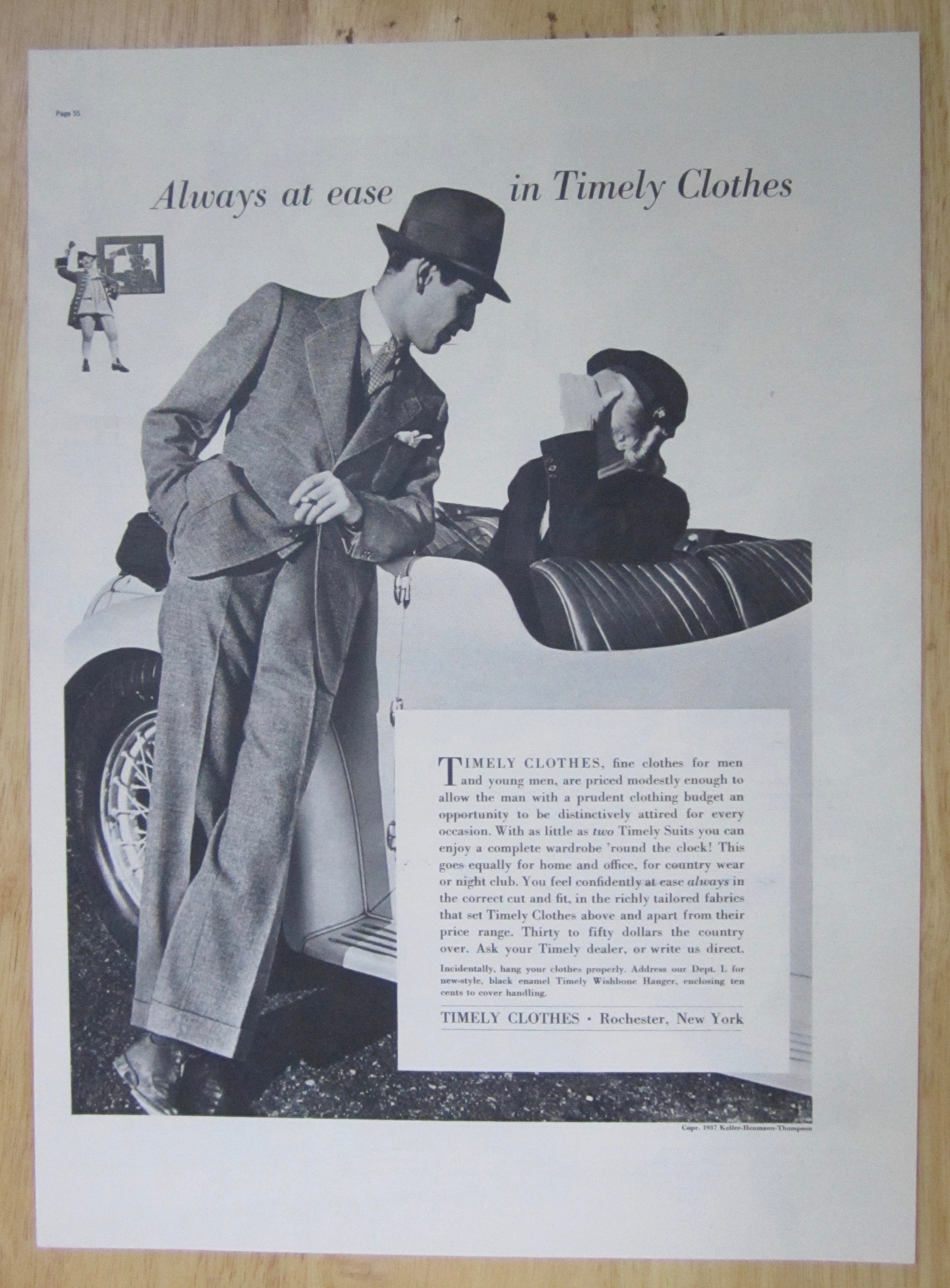 1937 Timely Clothes with a Man Talking To A Woman