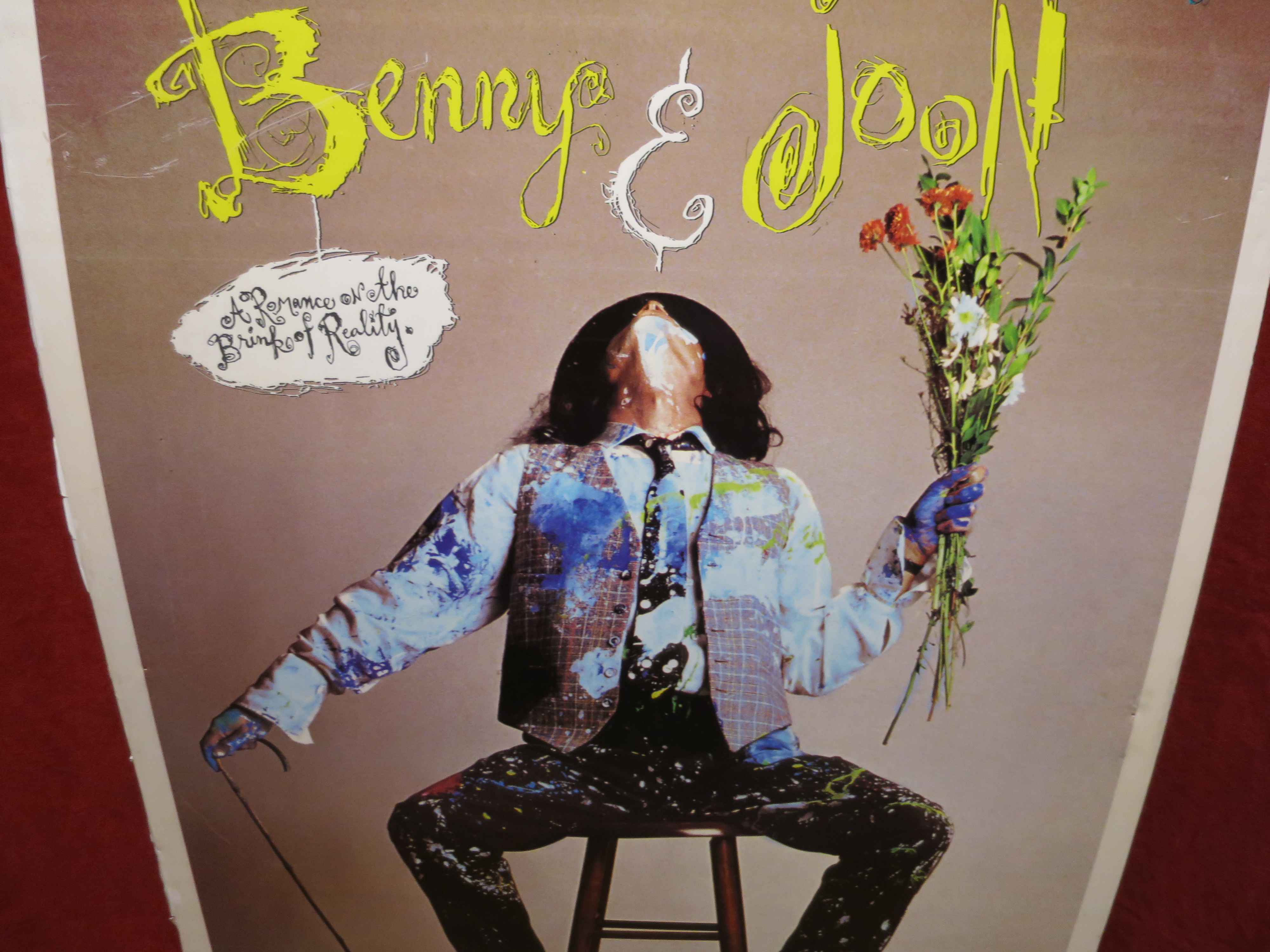 Benny and Joon movie poster 1993 on board Johnny Depp
