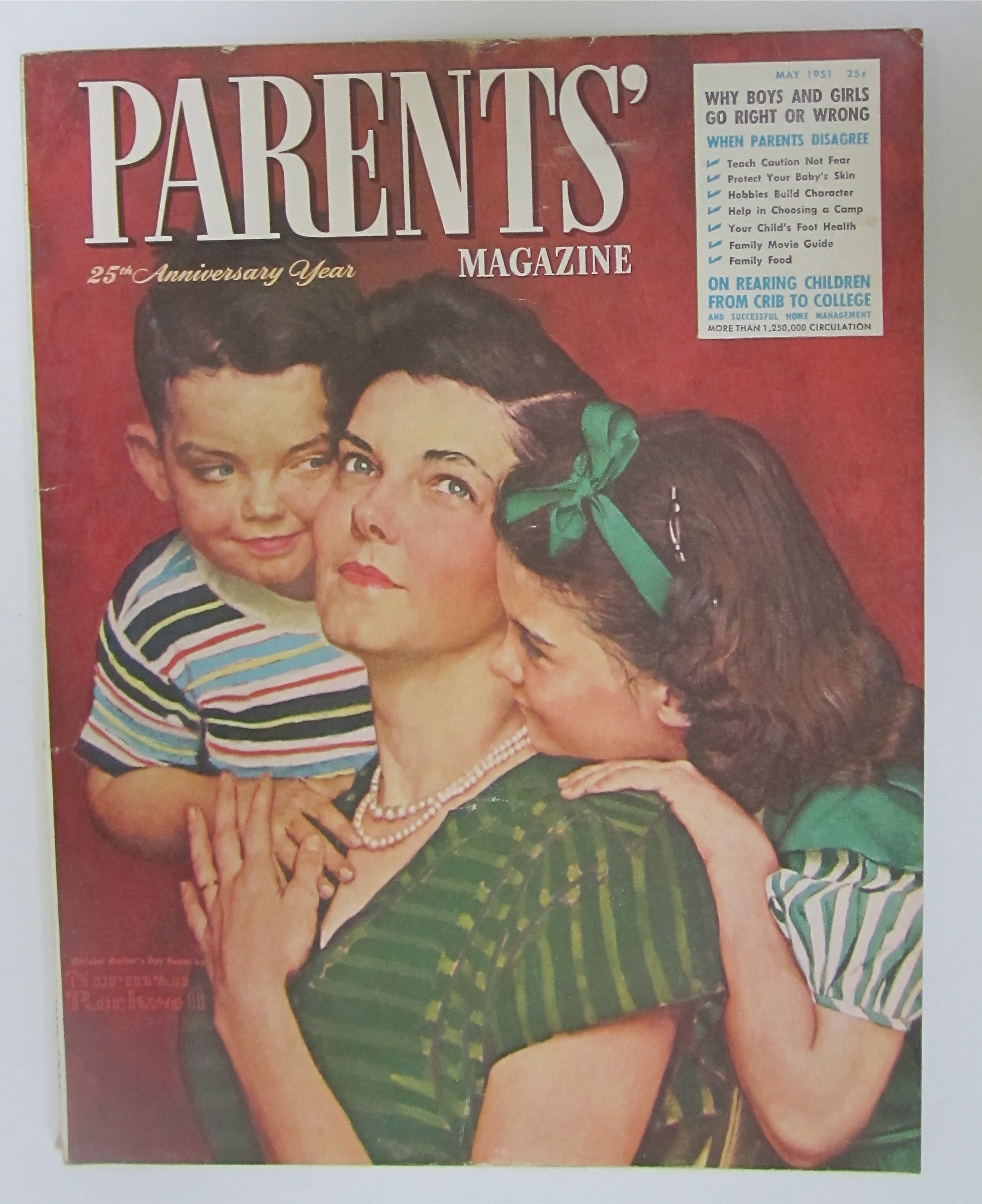 Parents' Magazine May 1951 Norman Rockwell Cover