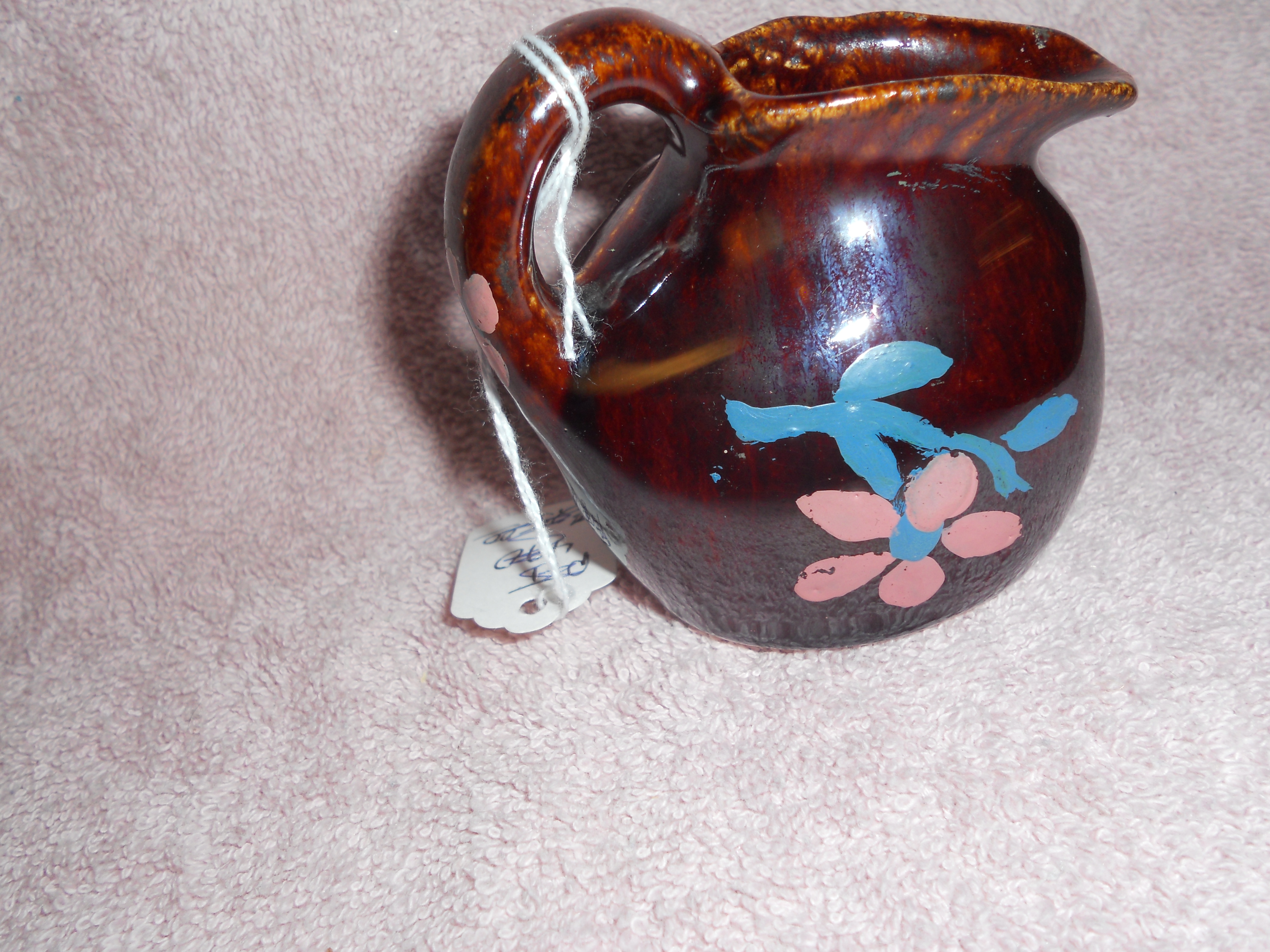 Moon Face Pitcher Black Americana