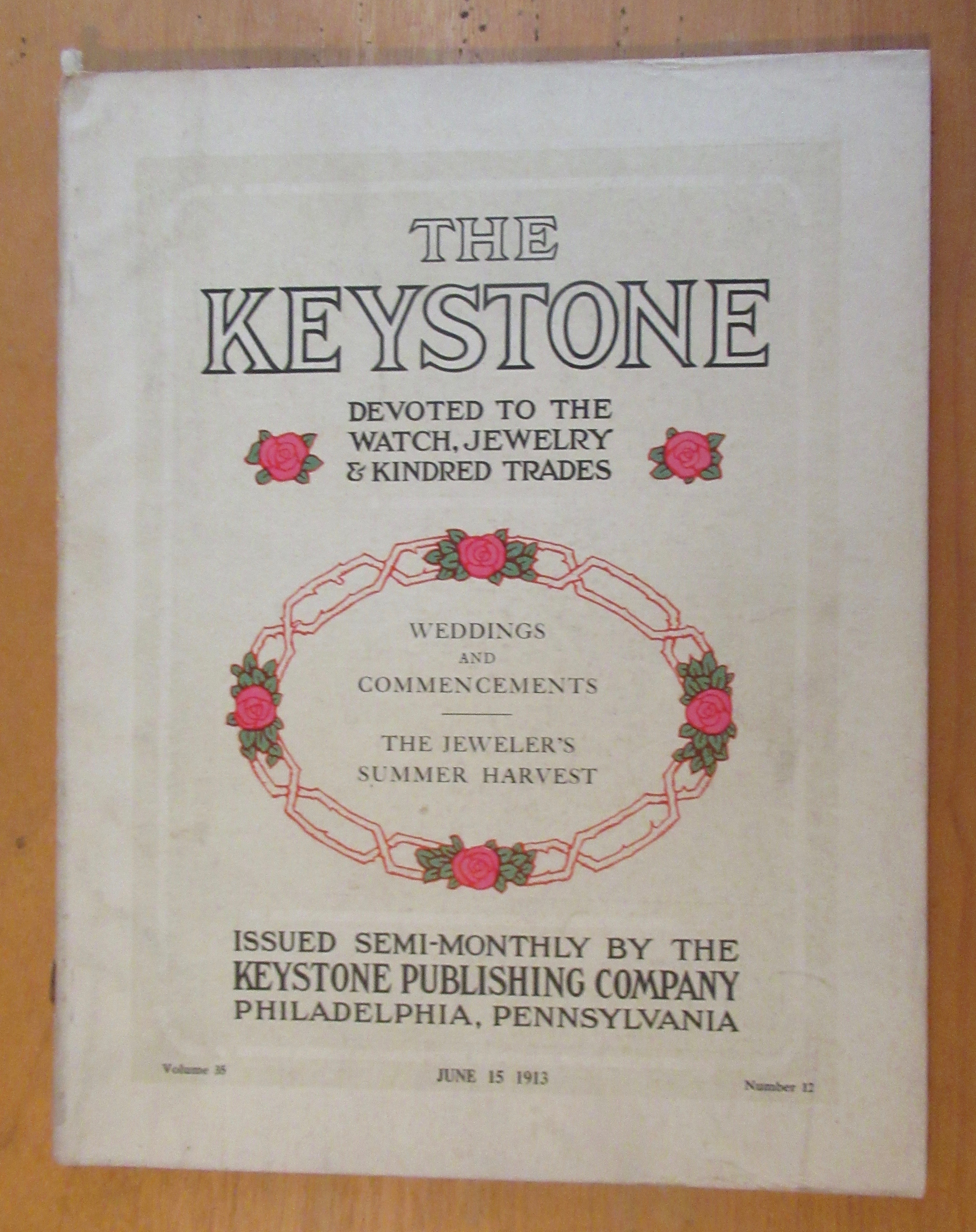 The Keystone Jewelry Trade Monthly Magazine June 1913
