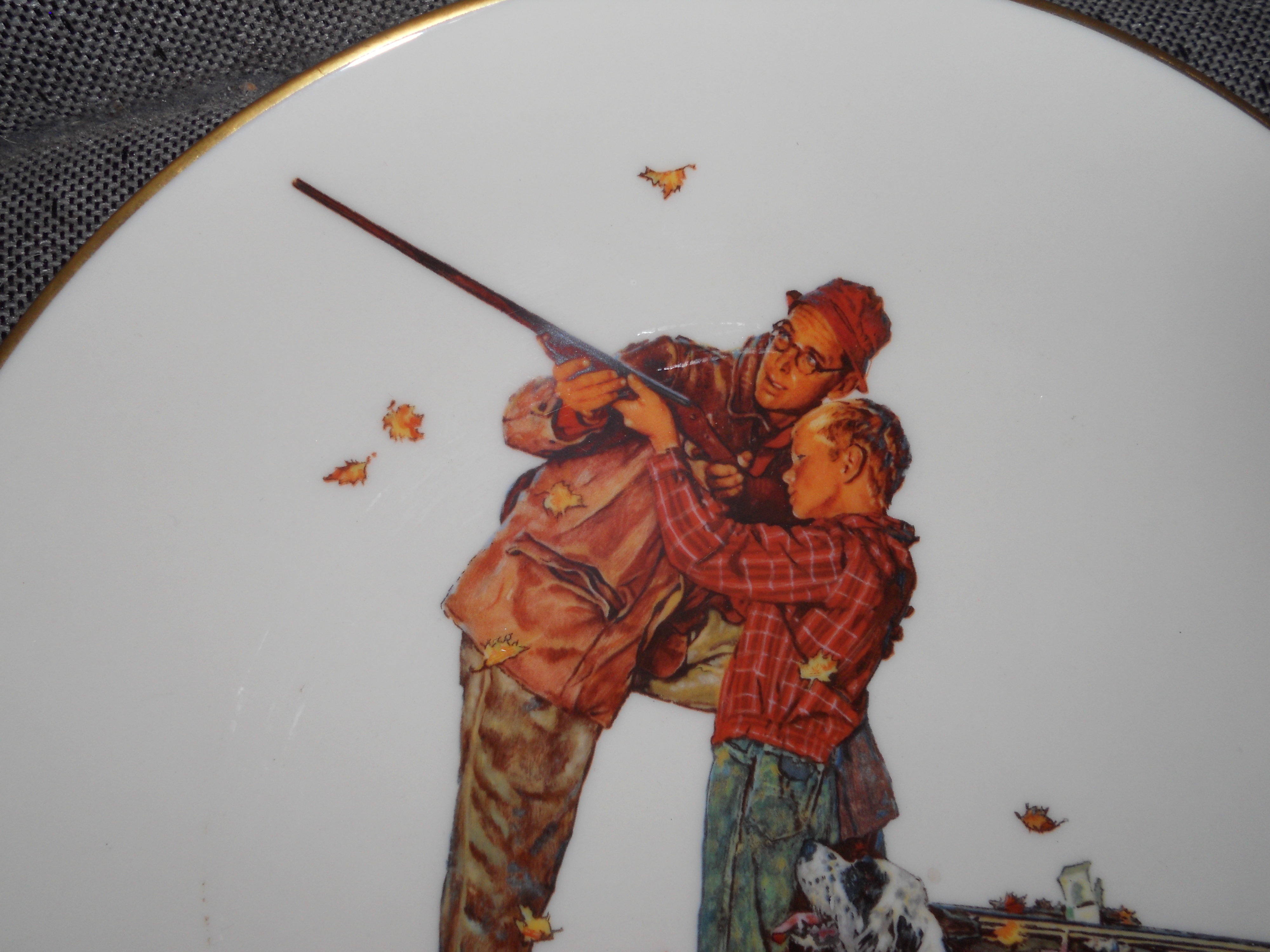 Norman Rockwell Collector Plate Careful Aim