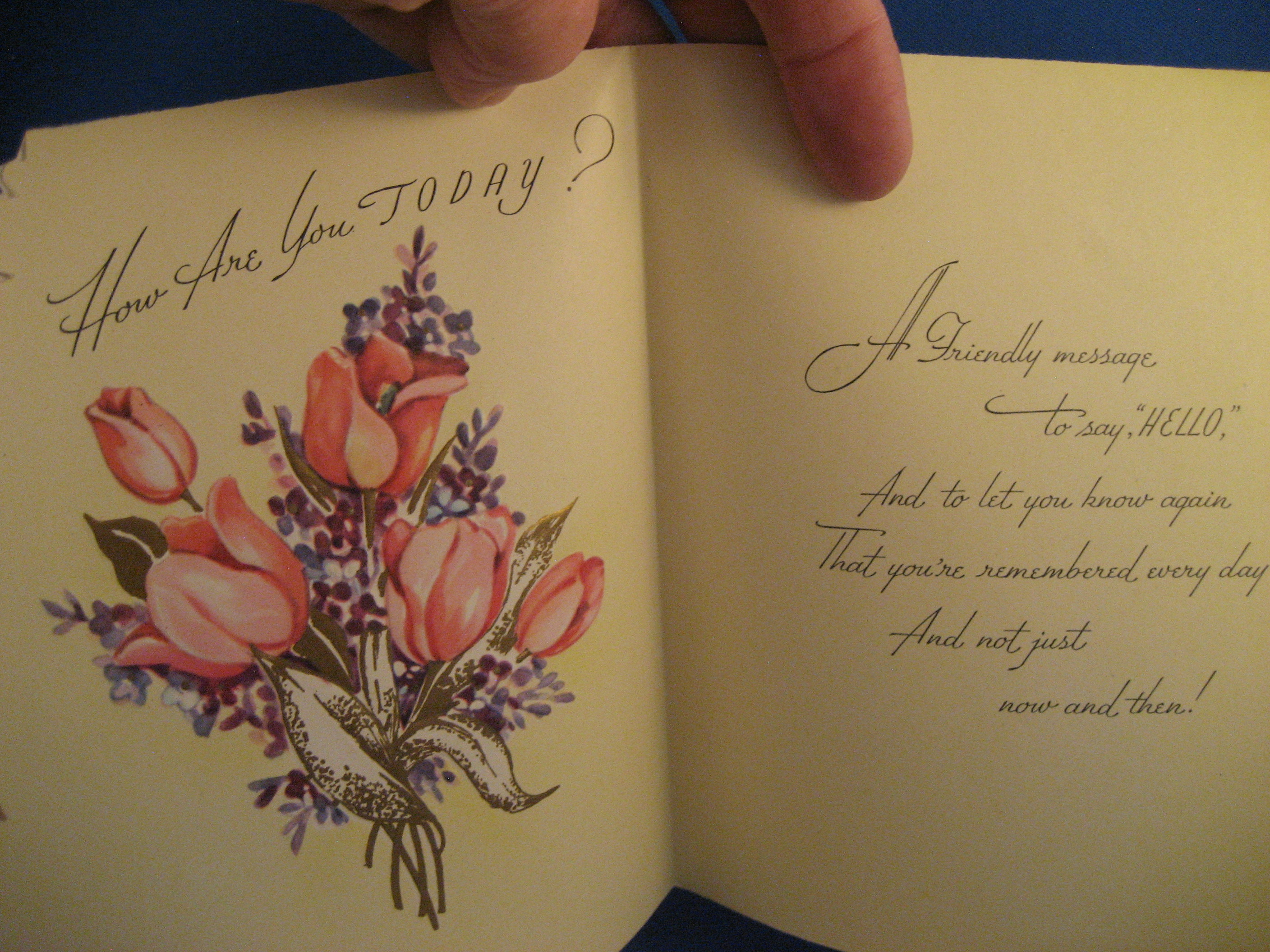 Three Vintage Greeting Cards