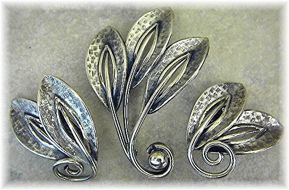 Danecraft Sterling Silver Brooch & Earrings