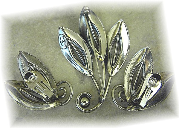 Danecraft Sterling Silver Brooch & Earrings