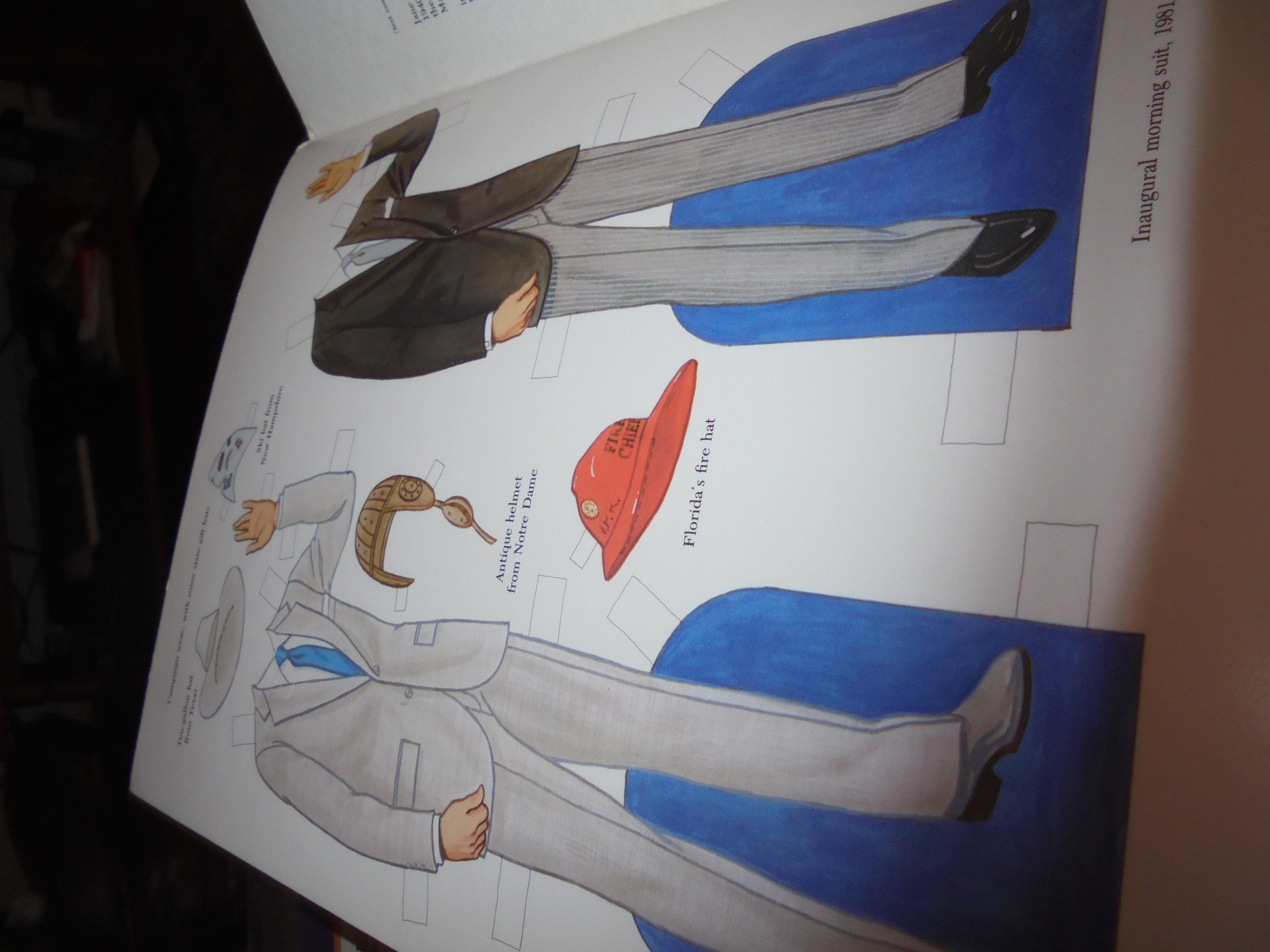 Ronald Reagan Paper Dolls Book Set,1984