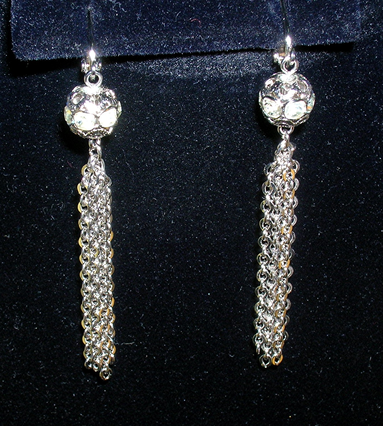 Sarah Coventry Crystal Tassle Neck Ears Bracelet