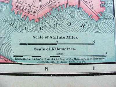 Antique Map Maryland Delaware & Baltimore 1912