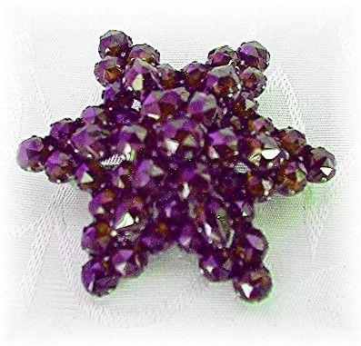Victorian Silver Gilt Garnet Starburst Brooch