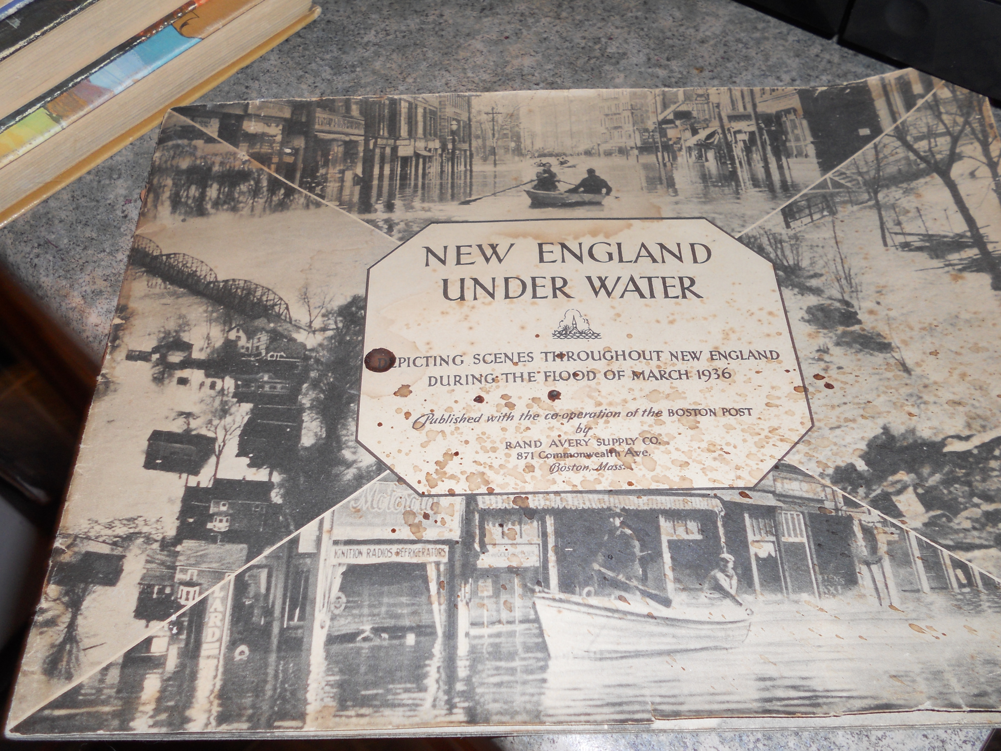 Flood New England Underwater 1936 book