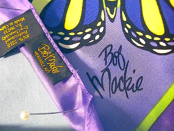 BOB MACKIE  Designer Butterflies 100% Sik Scarf