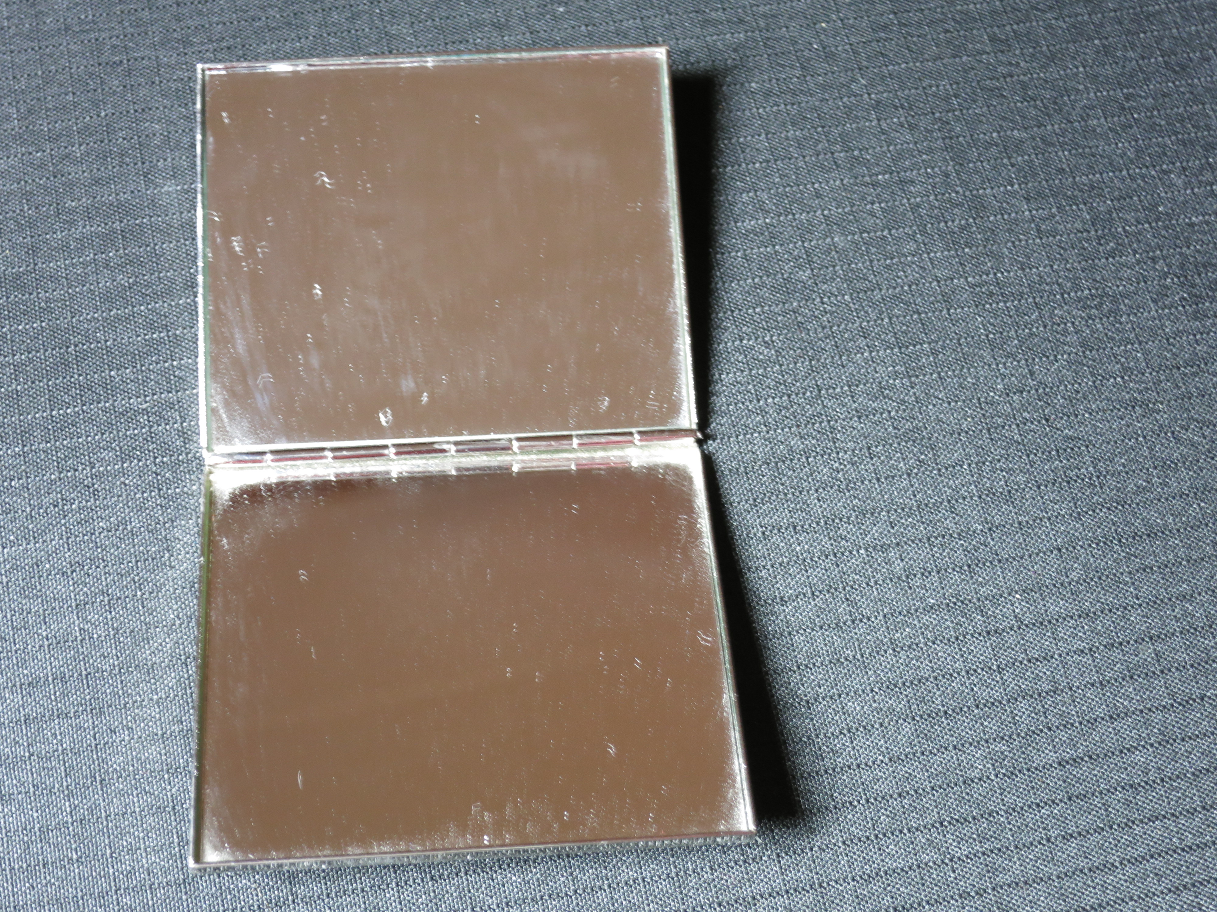 Reed & Barton 710 silver Mirror Compact Monogrammed ROJ