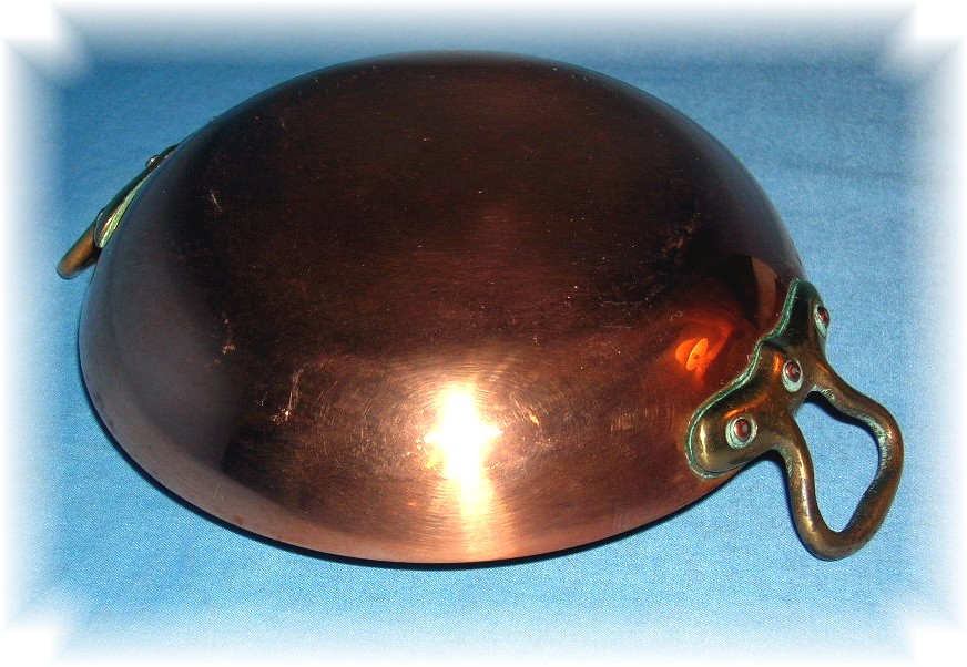 Small Old Copper Chaffing Dish