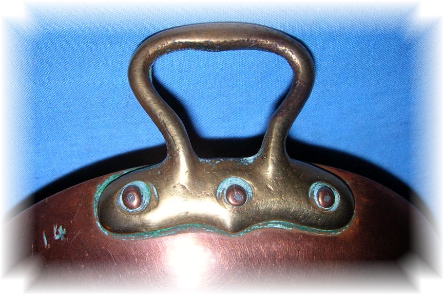 Small Old Copper Chaffing Dish