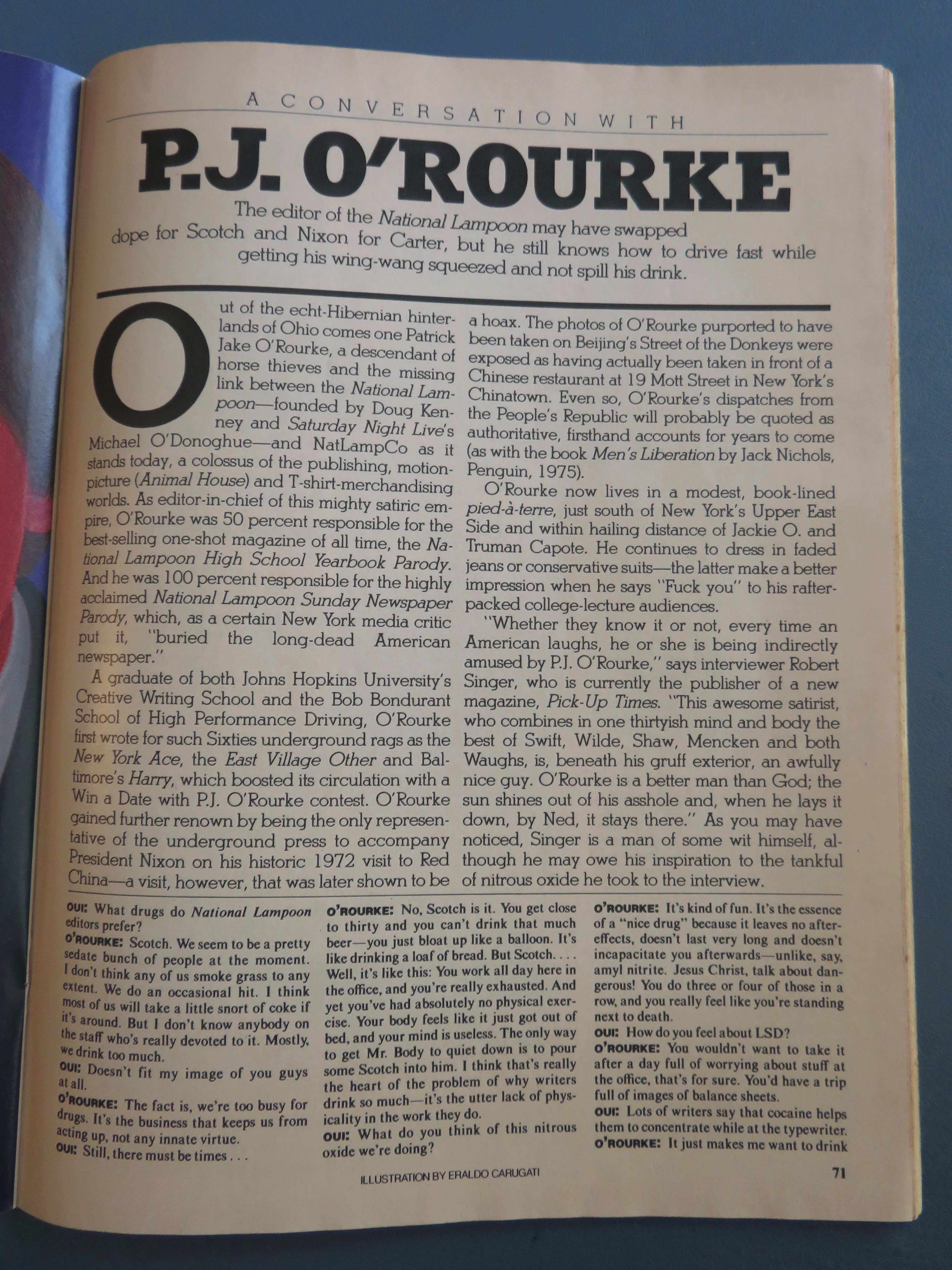 Oui Magazine August 1980 Janine Andrews