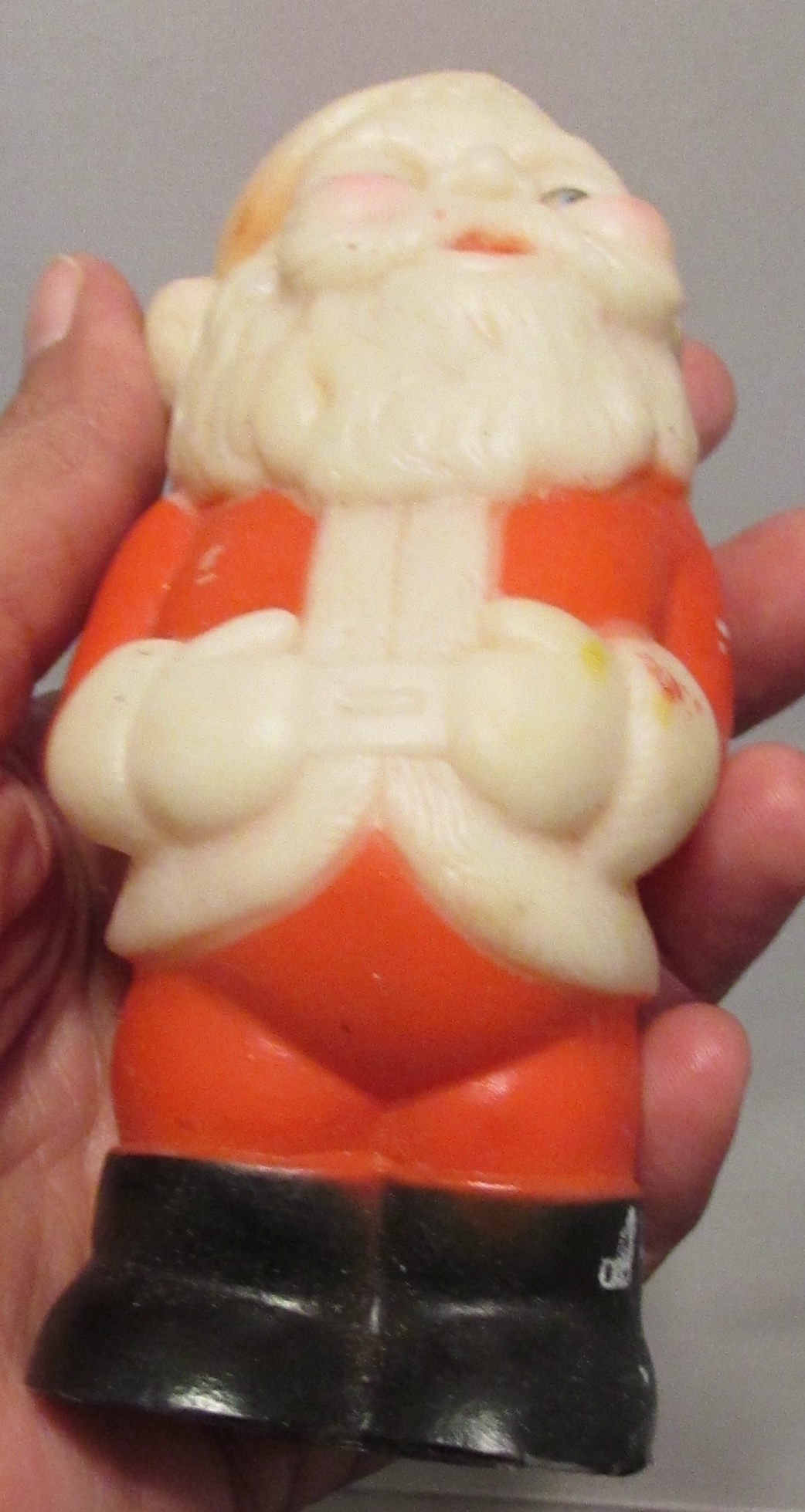 Santa Rubber Squeaky Toy Made in Malaysia