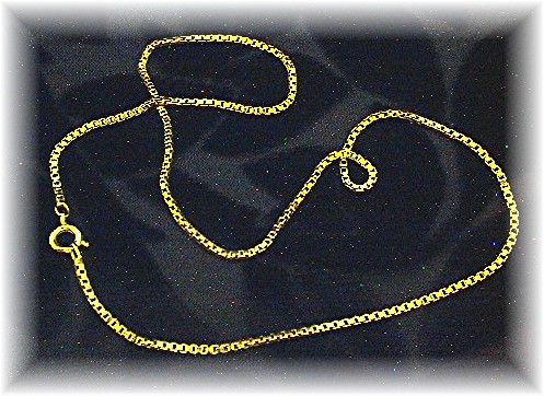 12K Gold Fill Box link Avon Necklace