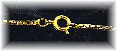 12K Gold Fill Box link Avon Necklace