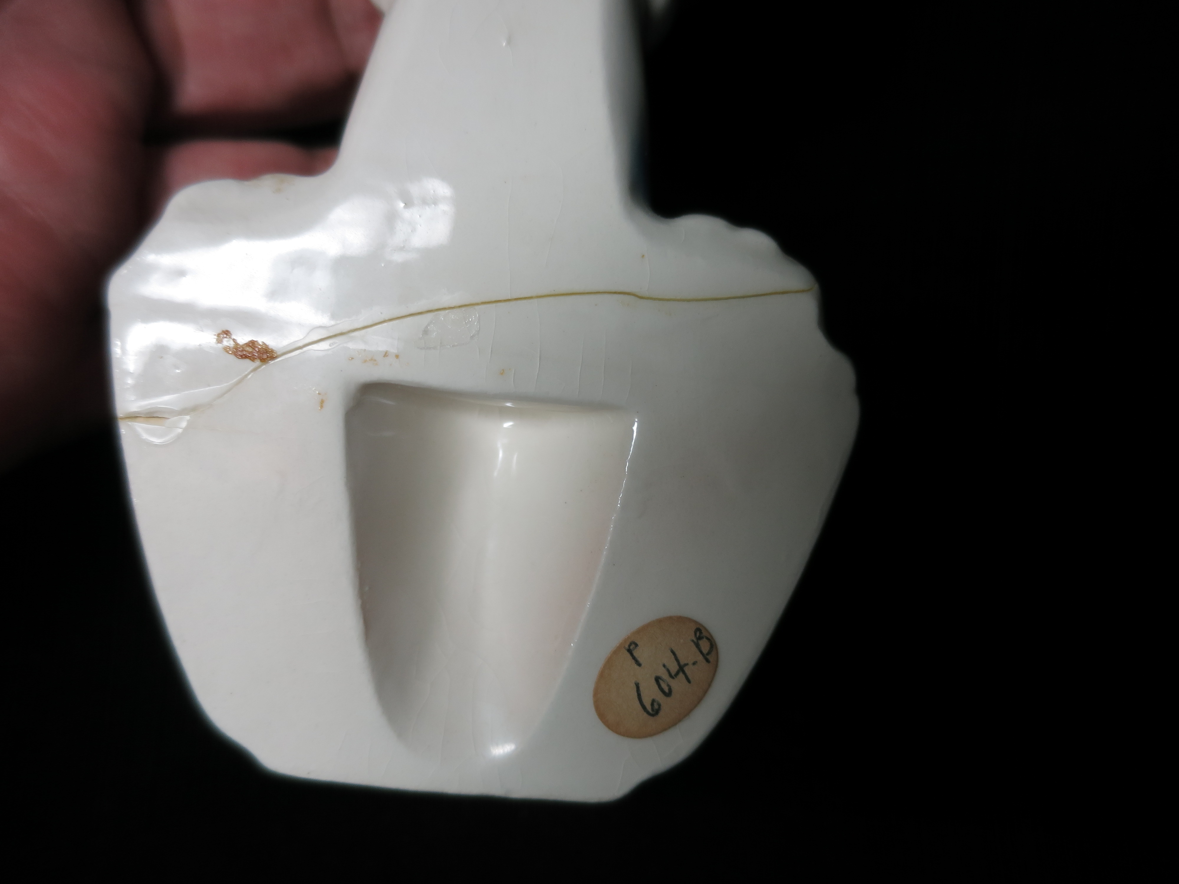 Boy Angel Holy Water Font Sanmyro Japan Porcelain