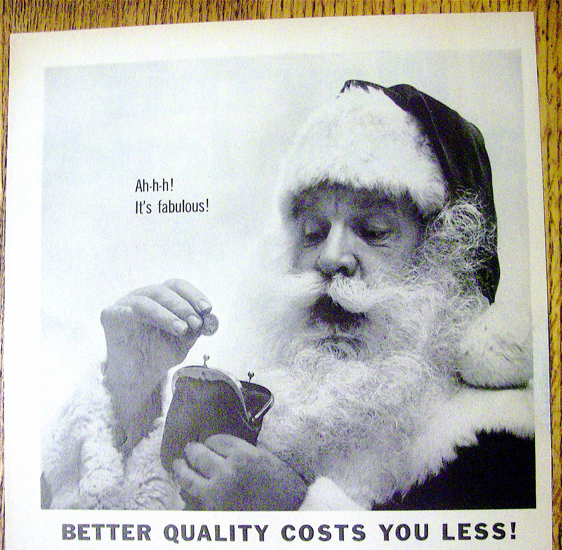Vintage Ad: 1962 Zayre Department Store w/ Santa Claus