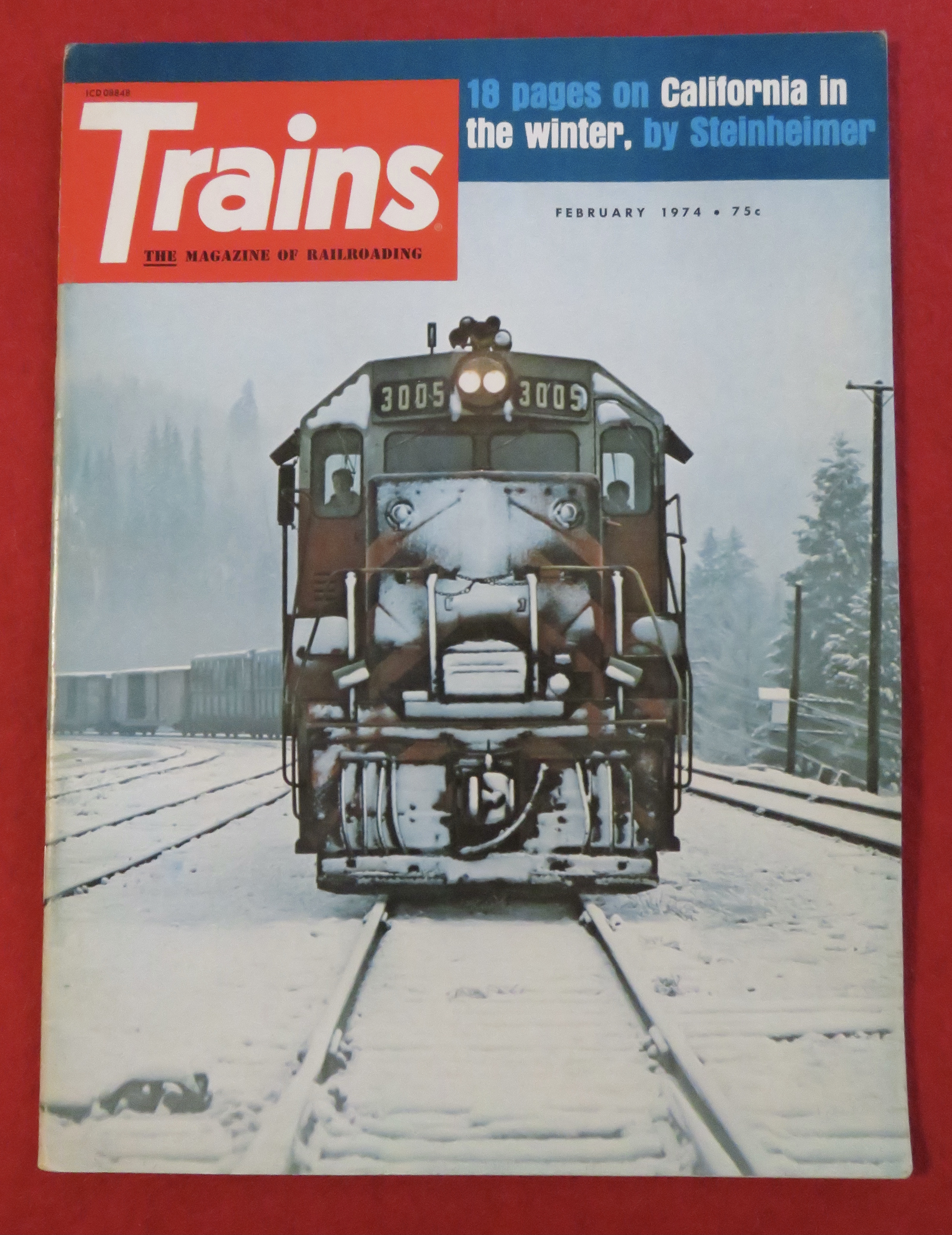 Trains Magazine February 1974 California In The Winter