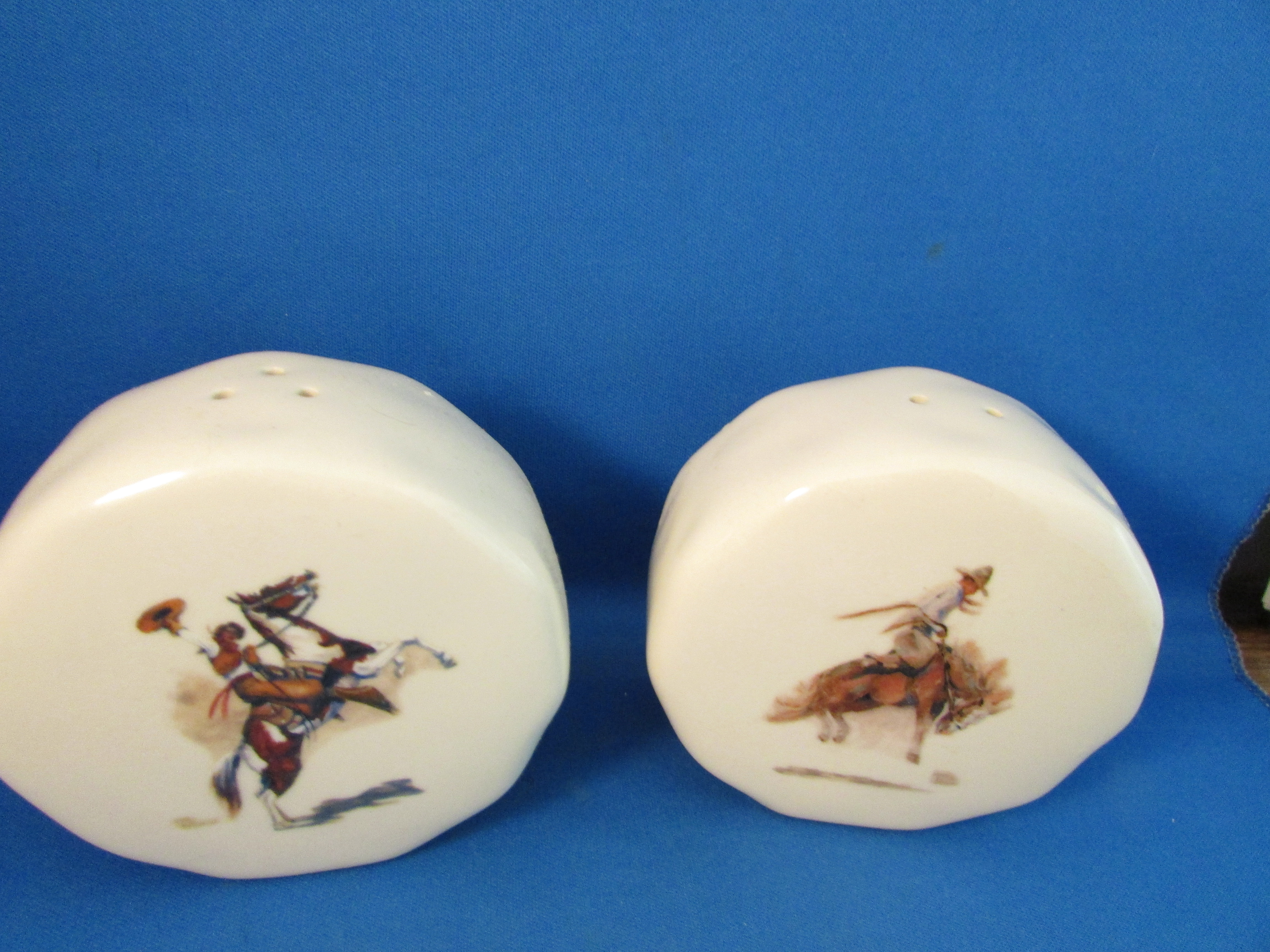 Cowboy Scene Salt and Pepper Shakers