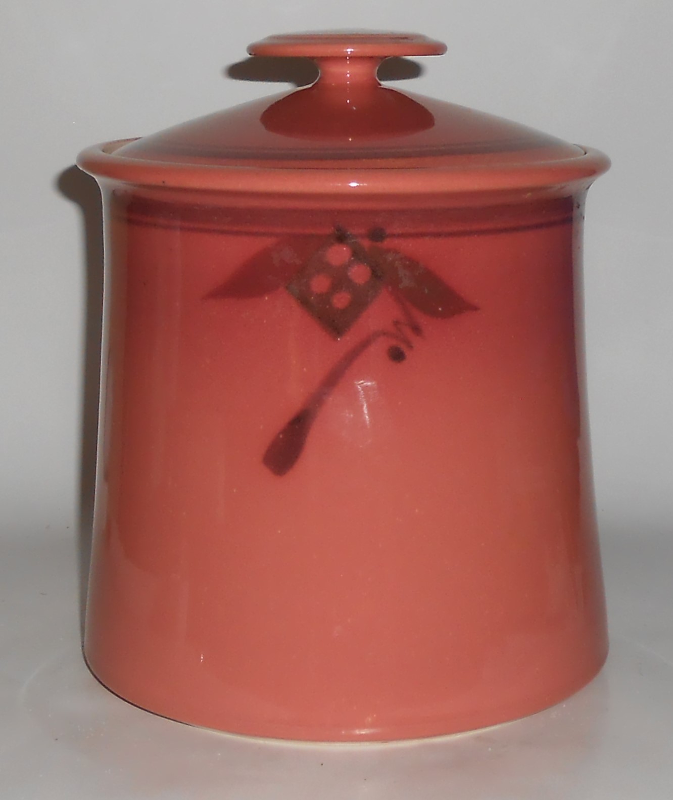 Carson Studio Pottery Floral Decorated Canister w/Lid