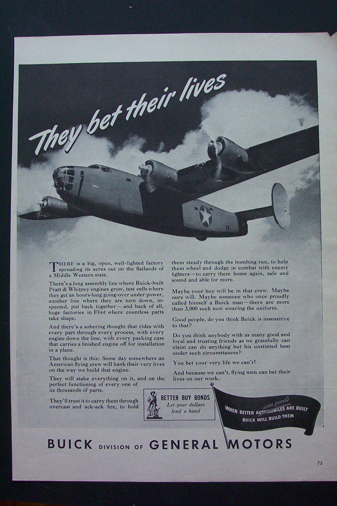 1943 Buick with an Army Airplane