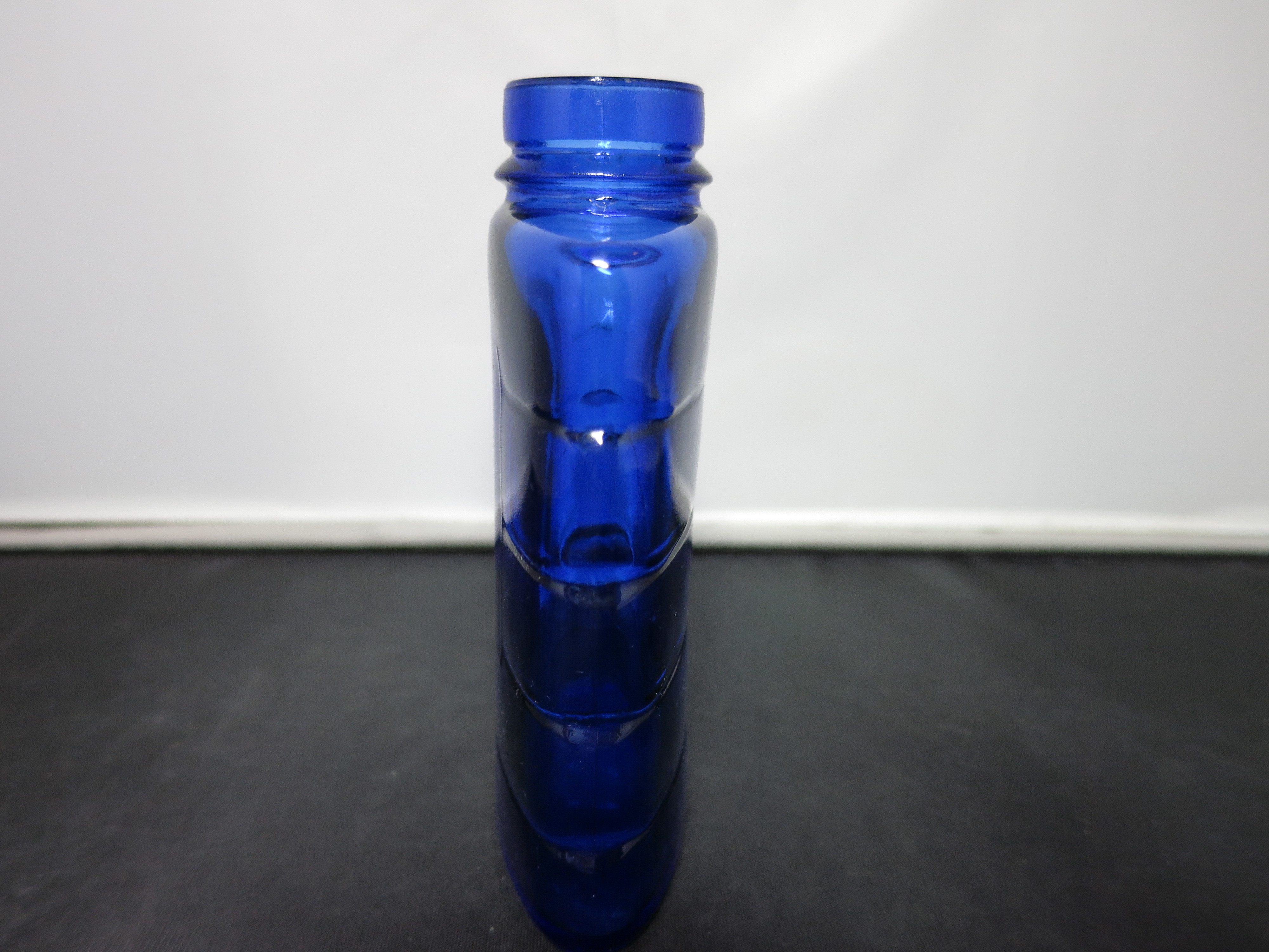 Cobalt Blue Glass Bourjois Evening in Paris Talcum Powder Bottle