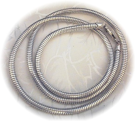 25 1/2 Inch Flexible Italian SterlSnake Chain