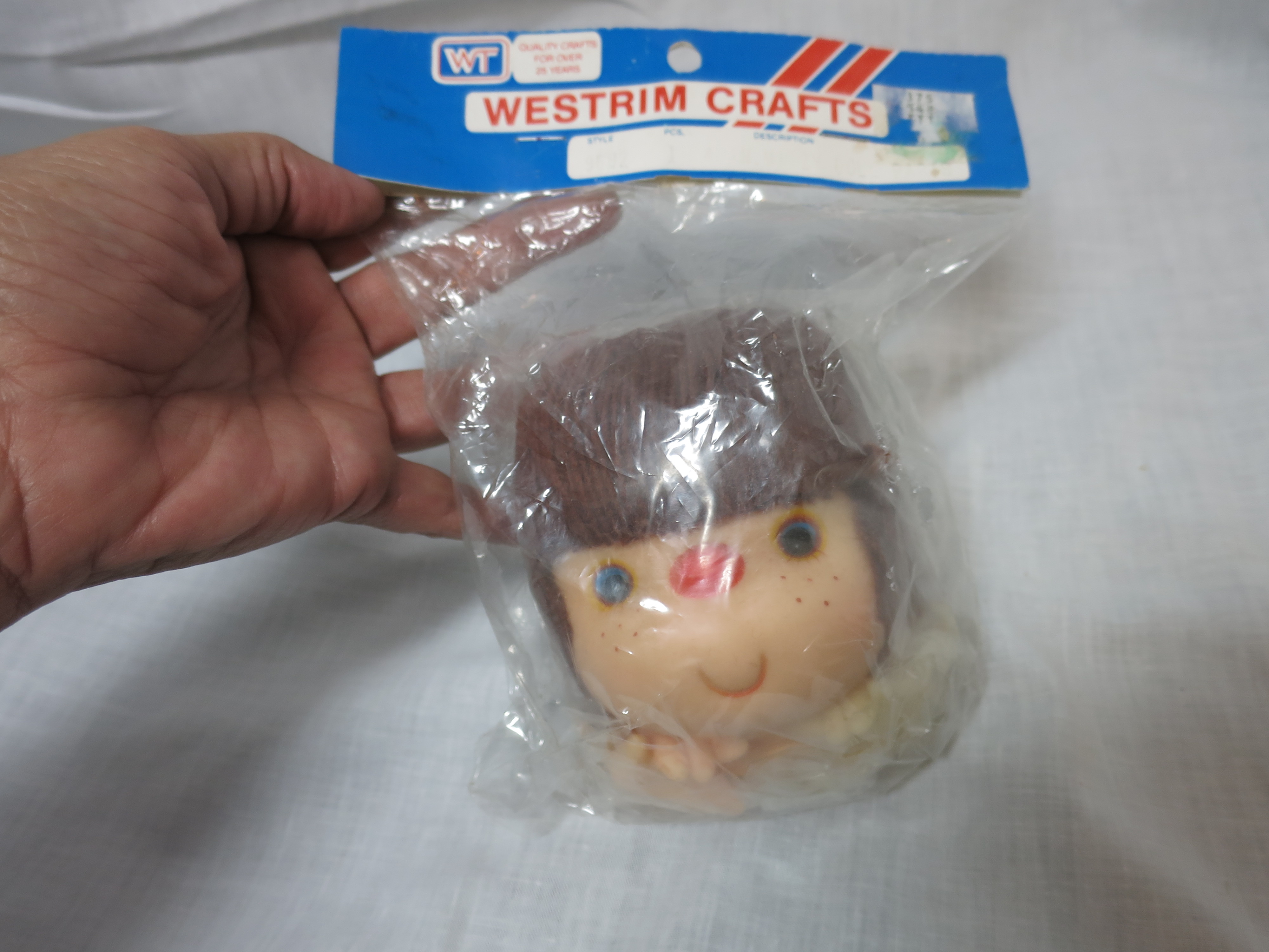 Vintage Mitzy Doll Head and Hands Westrim Crafts 1980