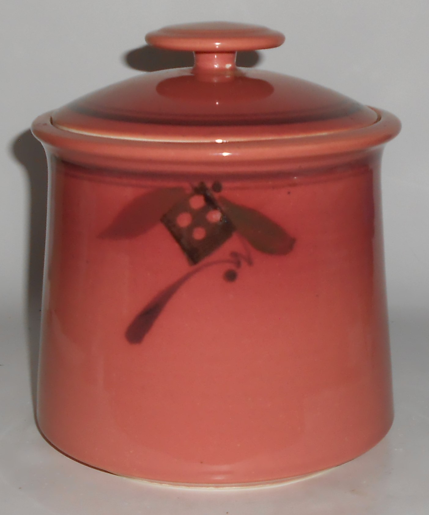 Carson Studio Pottery Floral Decorated Canister w/Lid