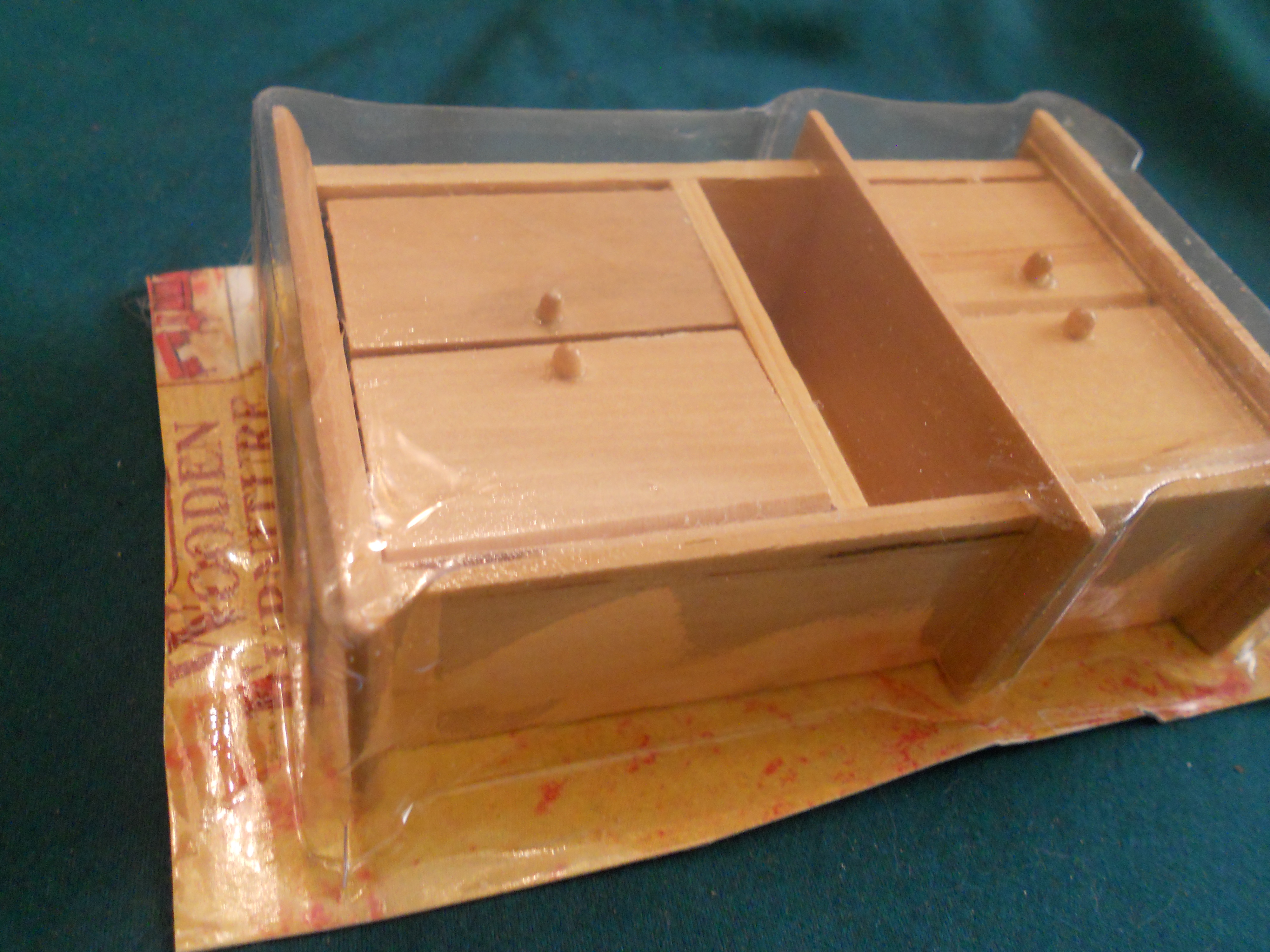 Dollhouse Furniture Wood Cupboard Pair