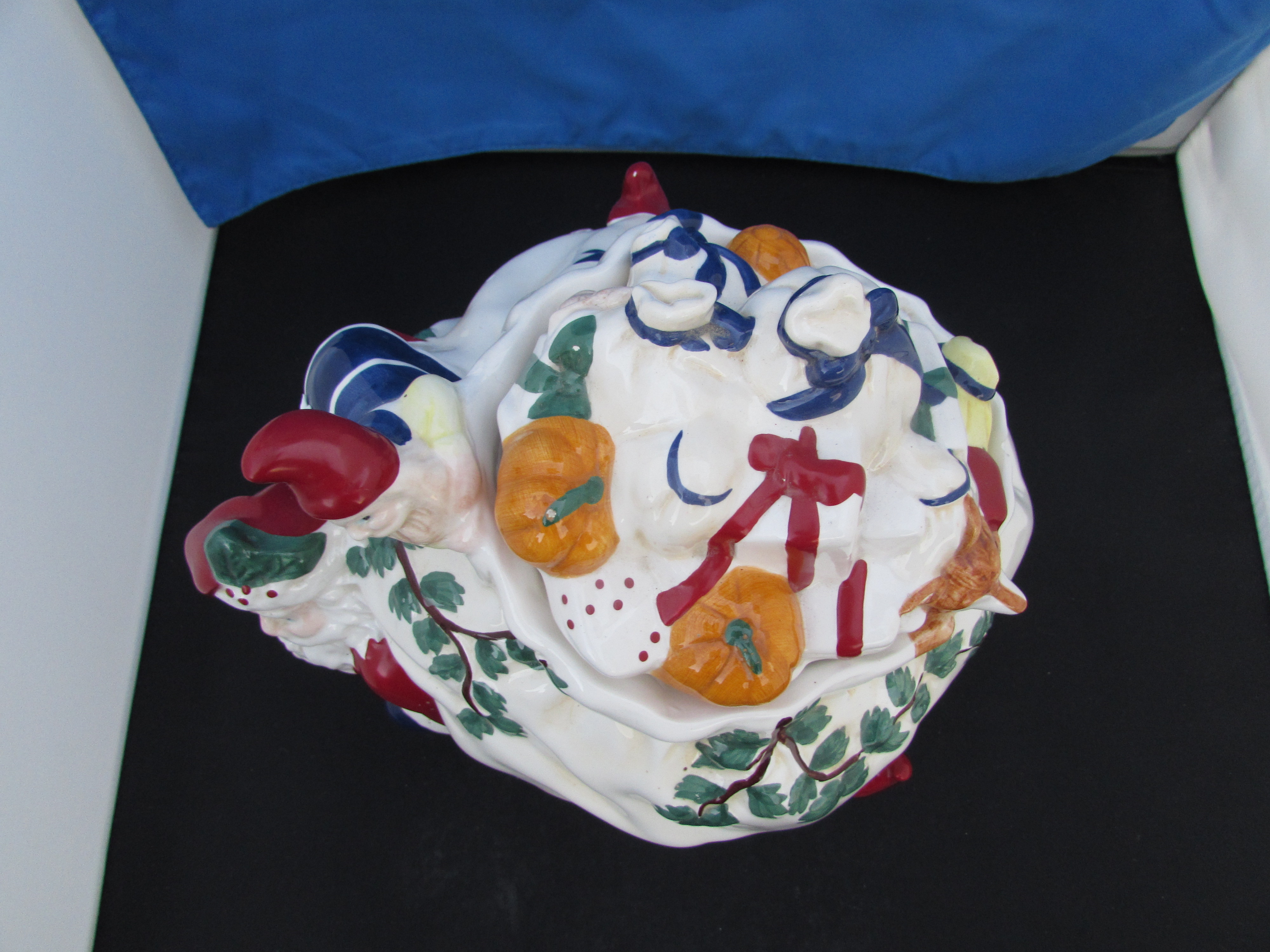 Santa with Sack Elf Pumpkin Cookie Jar House of Lloyd