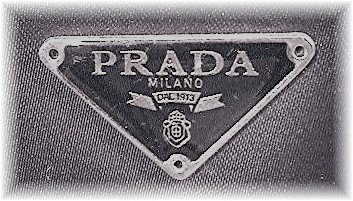 Prada Look 10 Inch Black  Sateen Purse/Bag