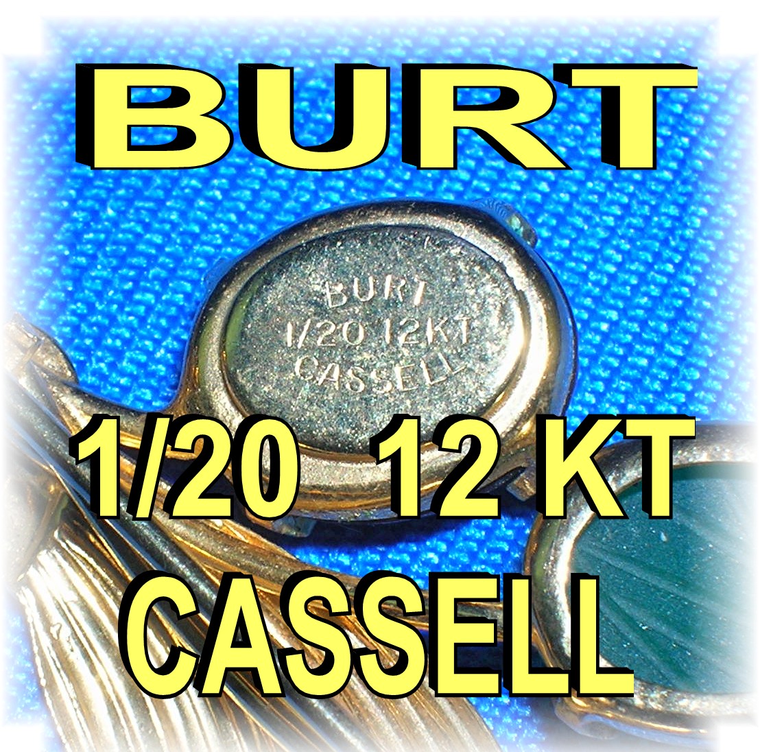 Signed Gold Filled BURT CASSELL Scarob Brooch
