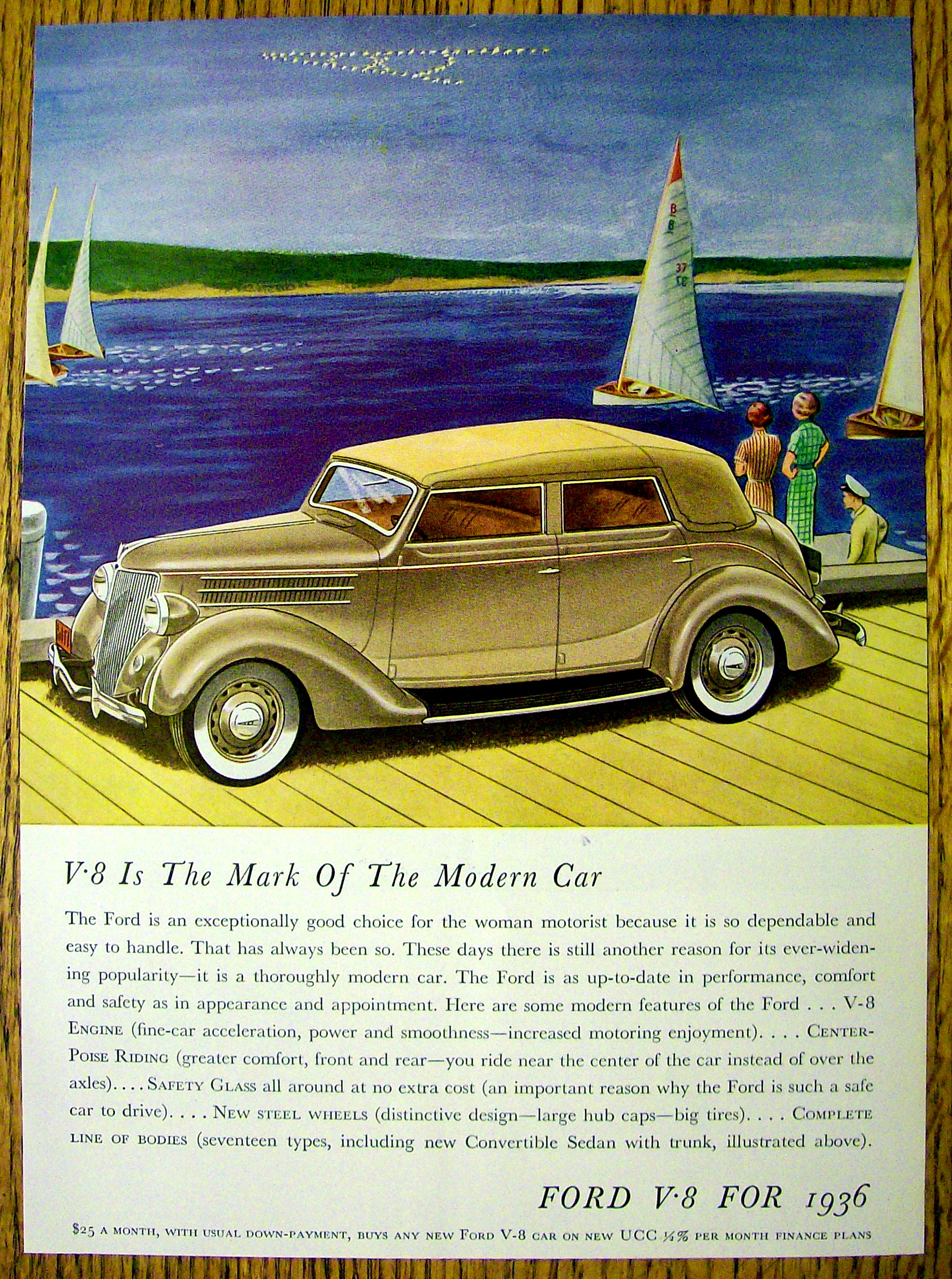 1936 Ford with The Mark Of A Modern Car V-8