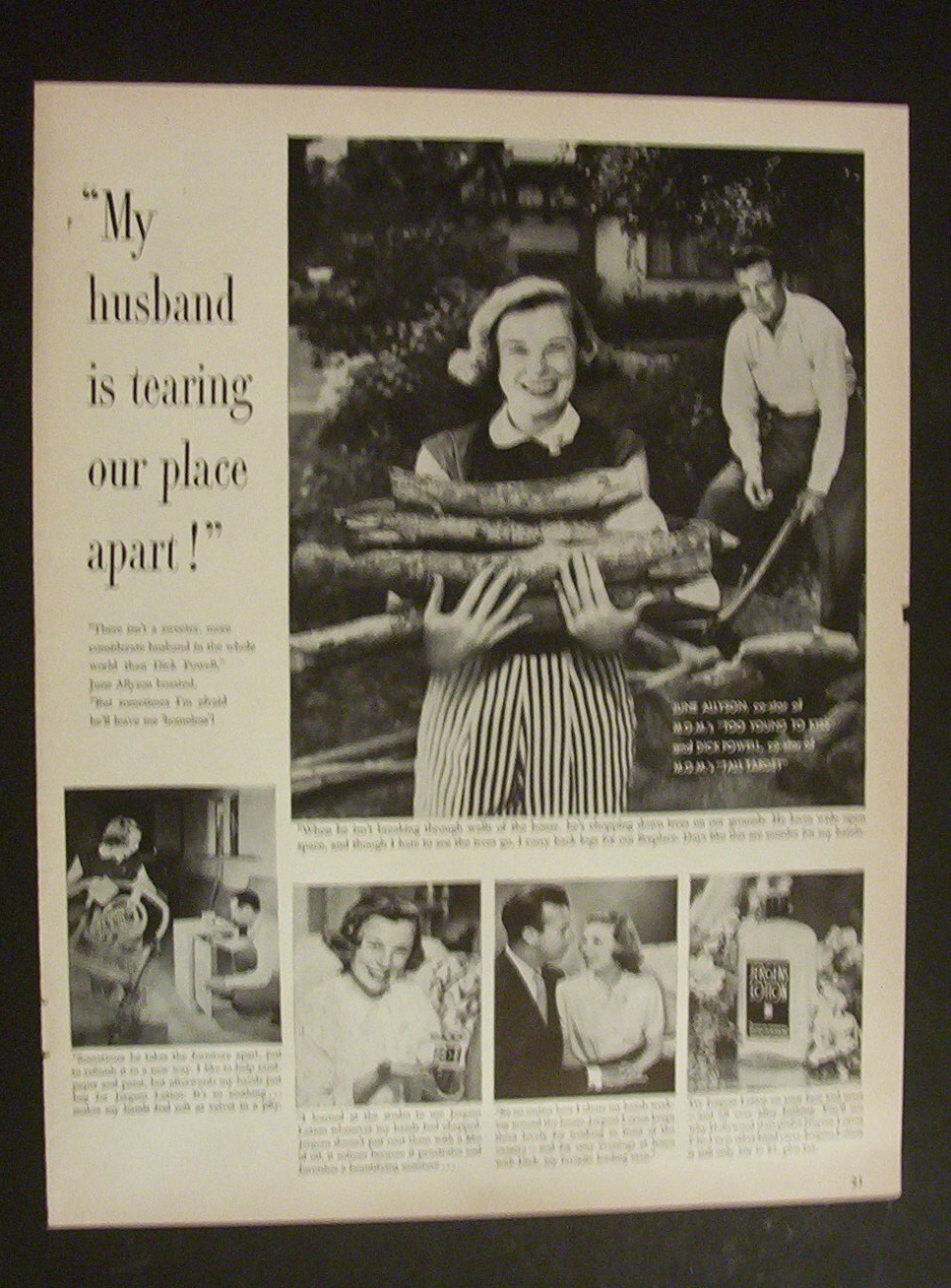 1951 Jergens Lotion with June Allyson & Dick Powell