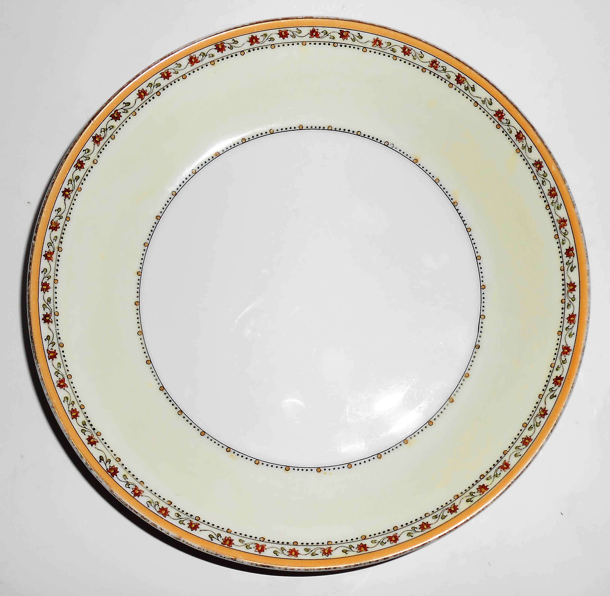Meito China Porcelain Japan Red/Yellow Flower w/Gold
