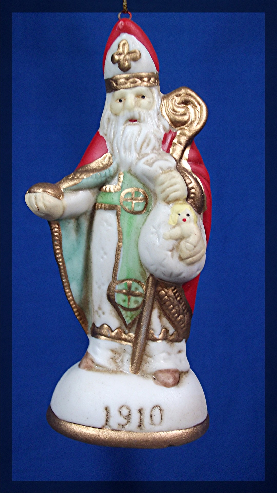 1910 Santa Claus Christmas Ornament