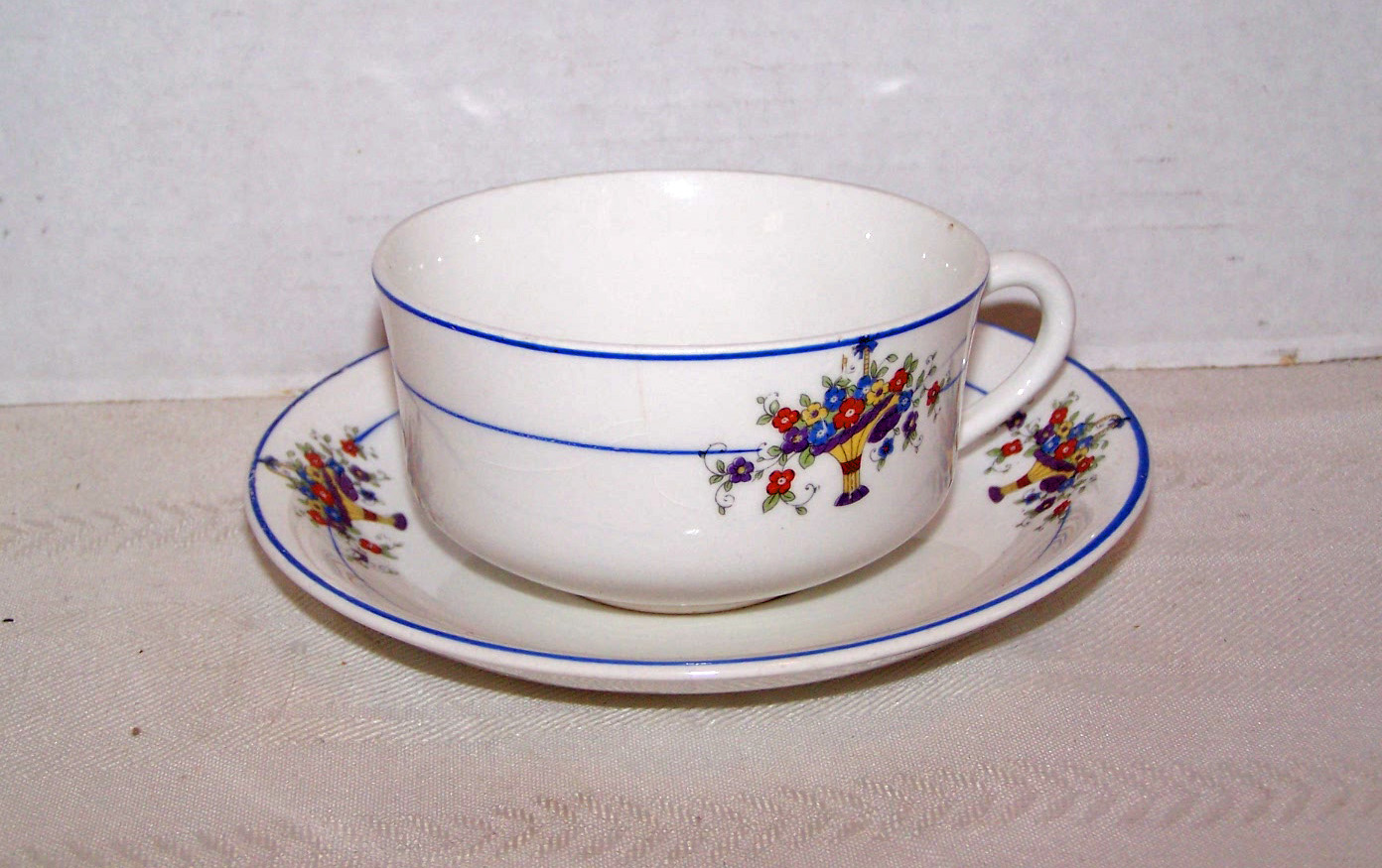Carrollton China Cup & Saucer