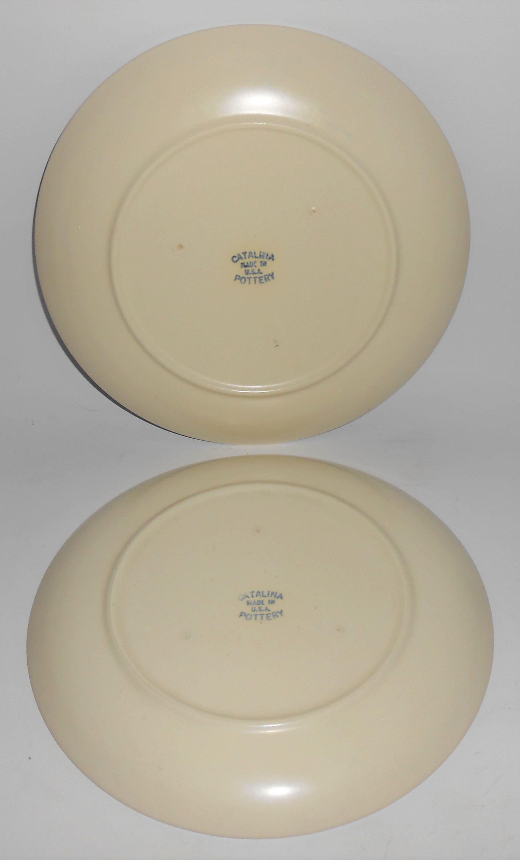 Catalina Pottery Rancho Ware Pr Pastel Blue/Ivory Duoto