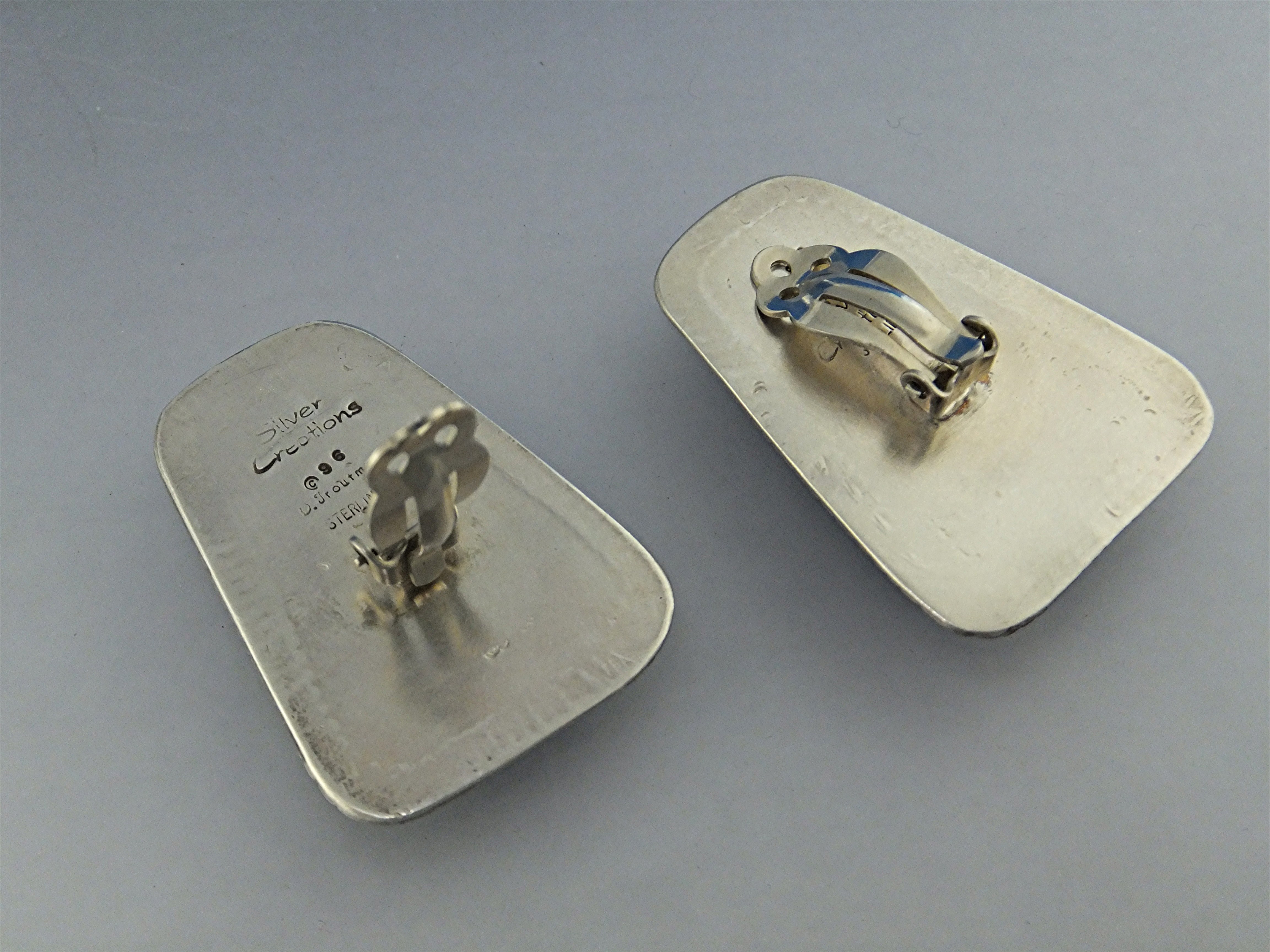 David Troutman Sterling Silver Denhim Lapis Earrings