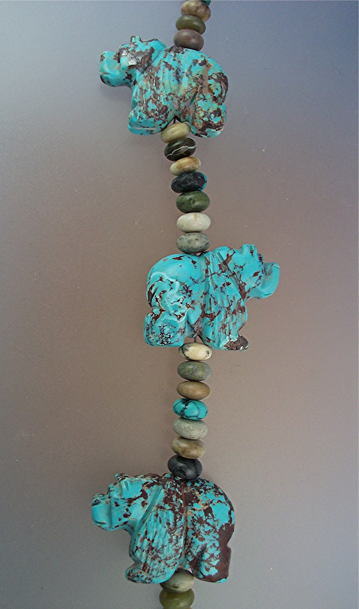 Native American Hand Carved Turquoise Stacey Turpen